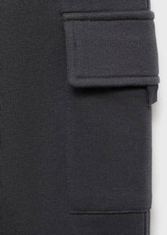 Cargo joggers with drawstring — Charcoal 4