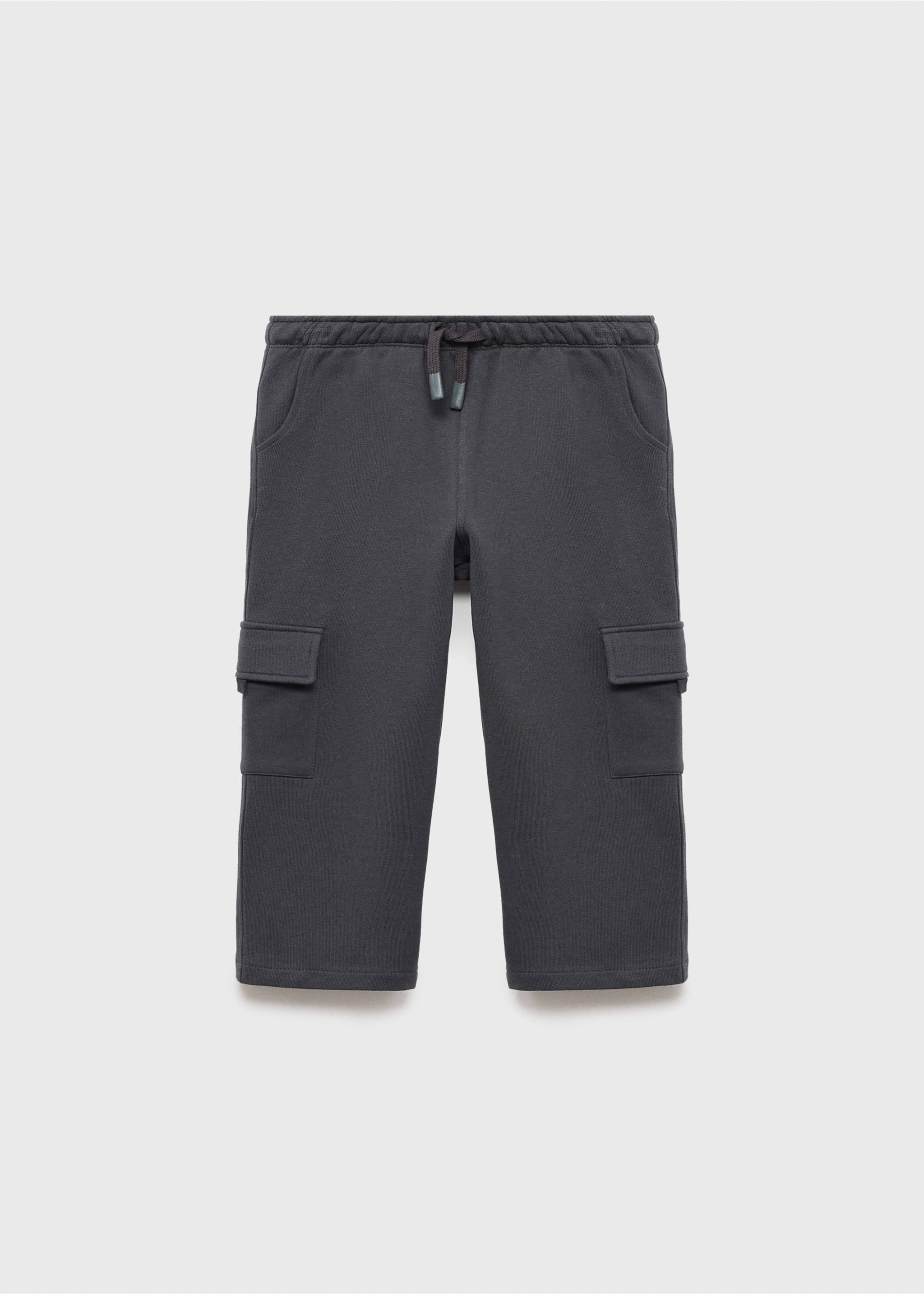 Cargo joggers with drawstring - Article without model, Charcoal. Ref: 17045798-00.