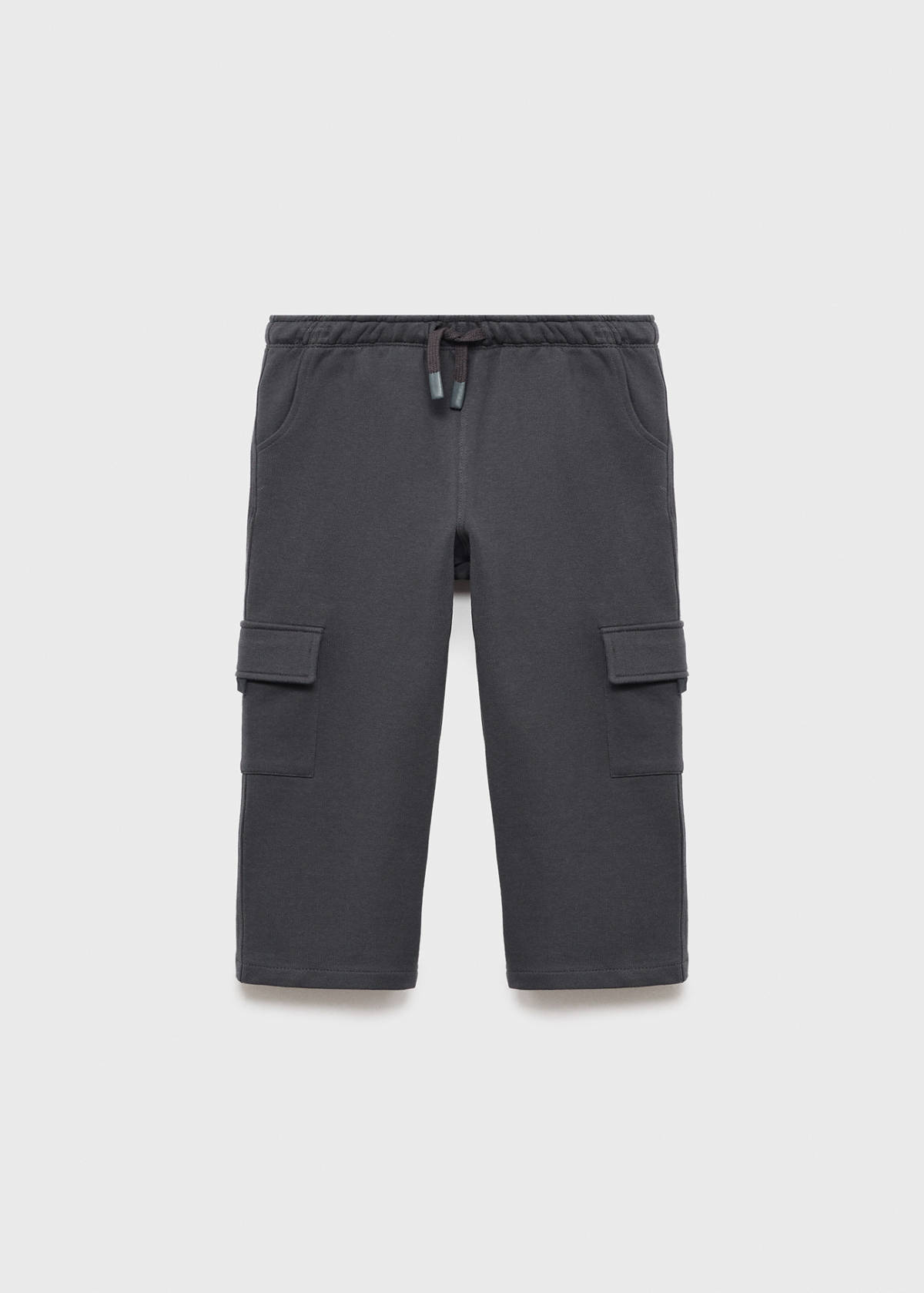 Cargo joggers with drawstring — Charcoal