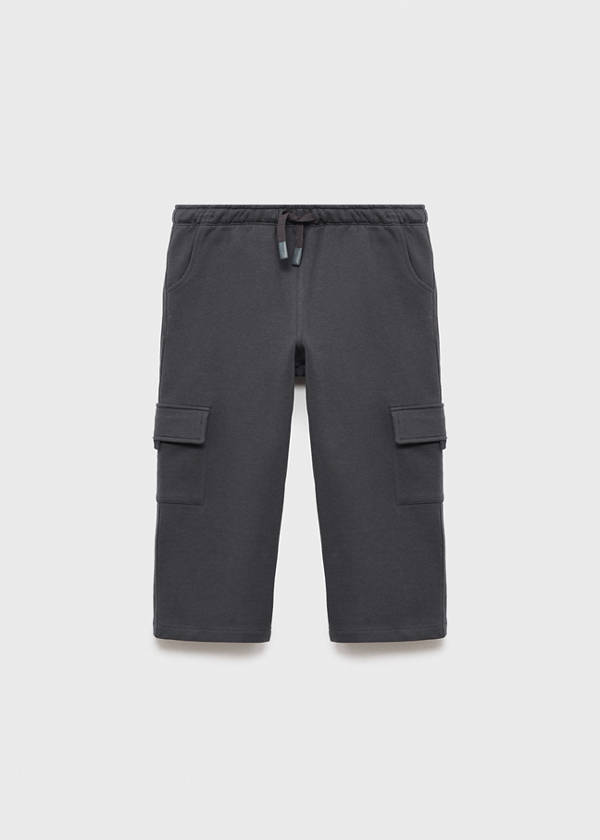 Cargo joggers with drawstring — Charcoal