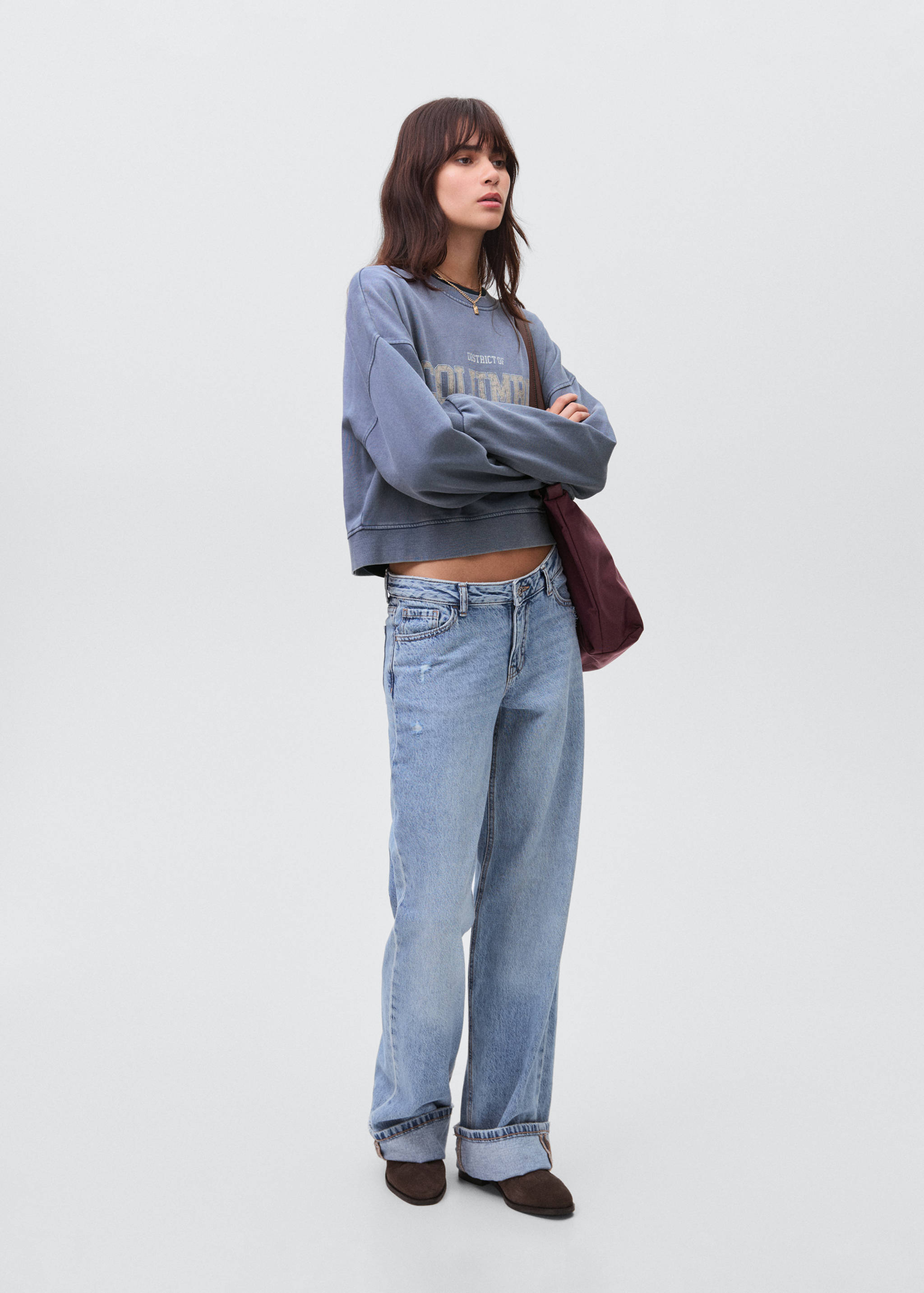 Sweat-shirt coton imprimé - Plan général