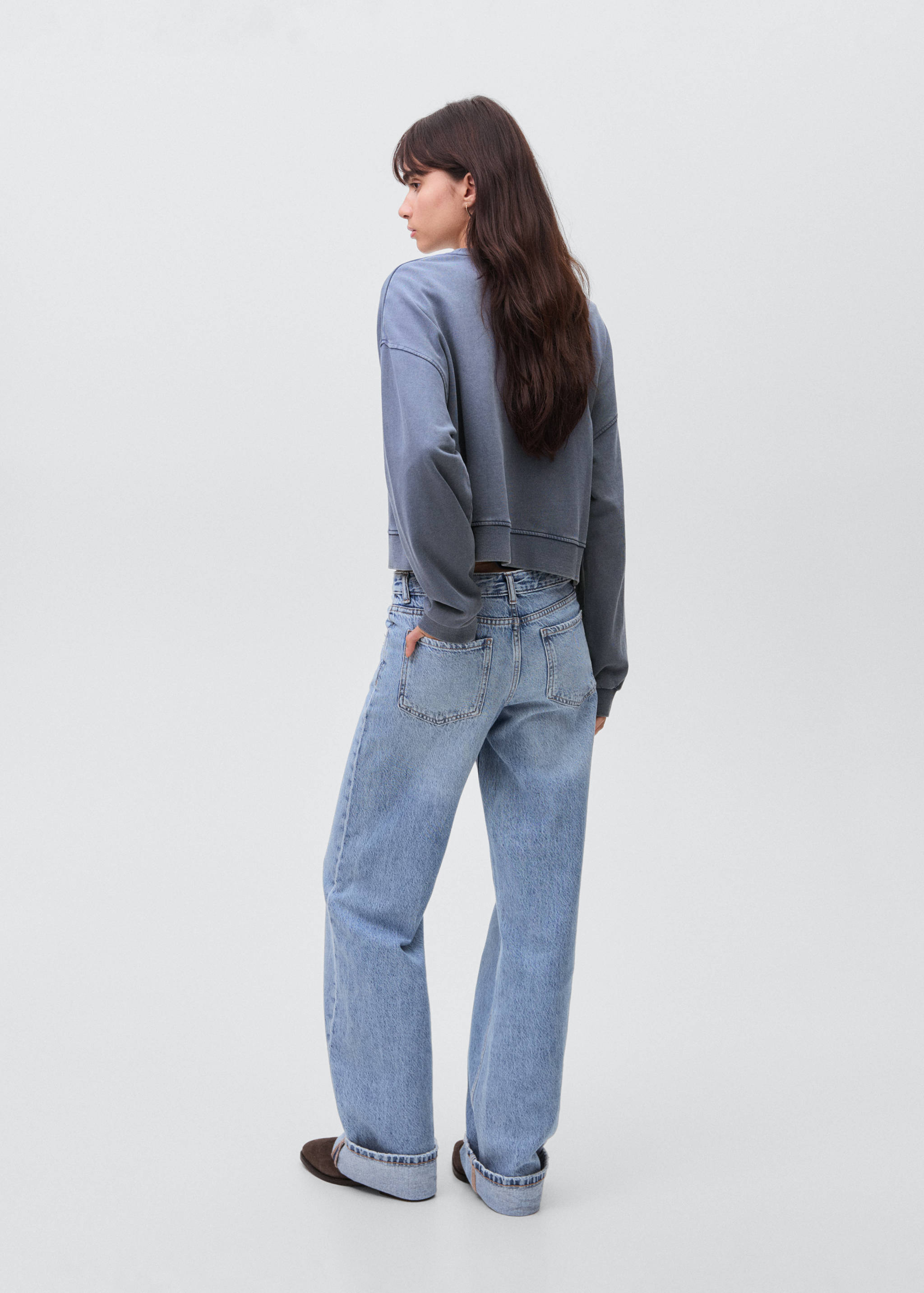 Sweat-shirt coton imprimé - Verso de l’article