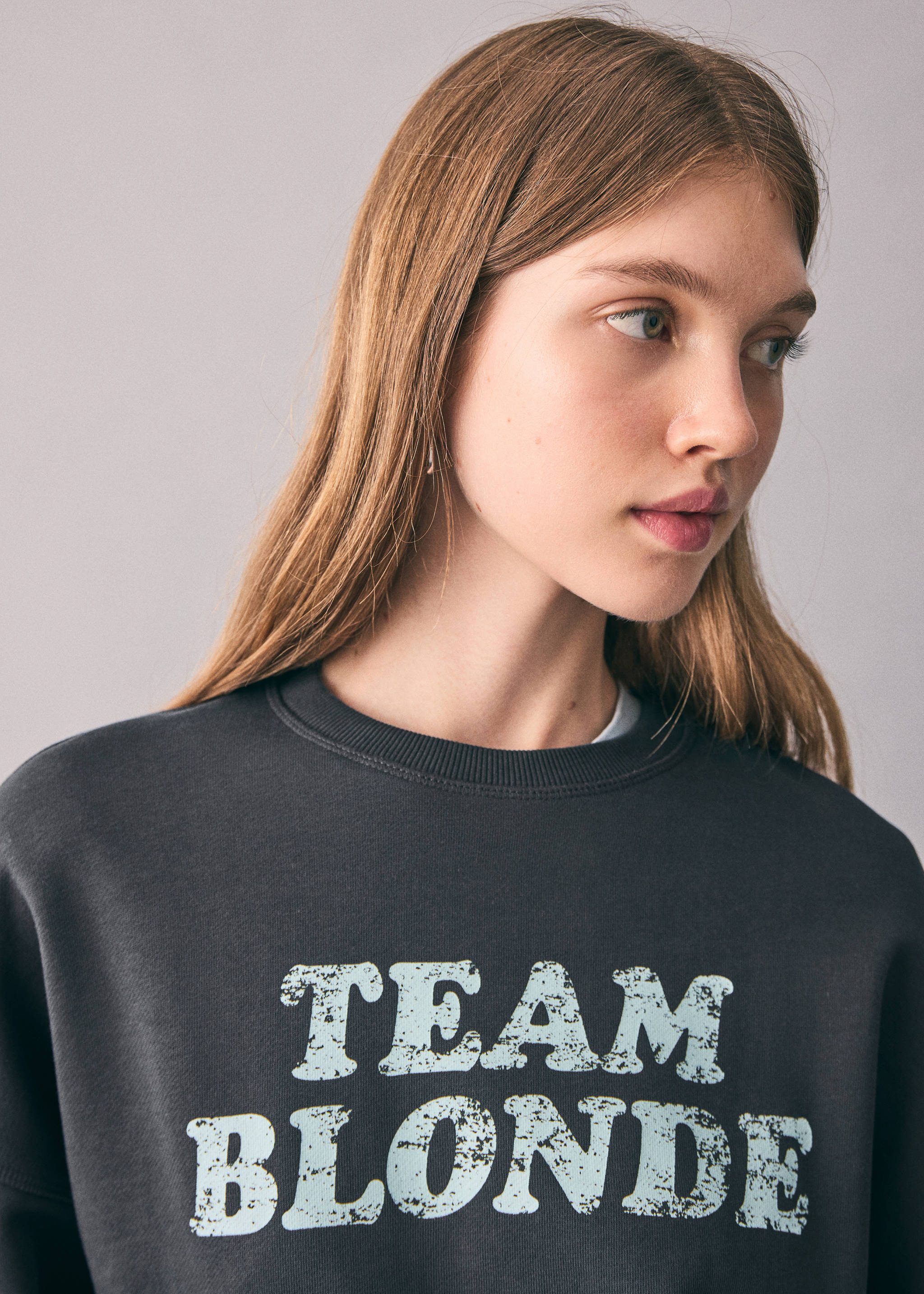 Printed cotton sweatshirt - Details of the article 1