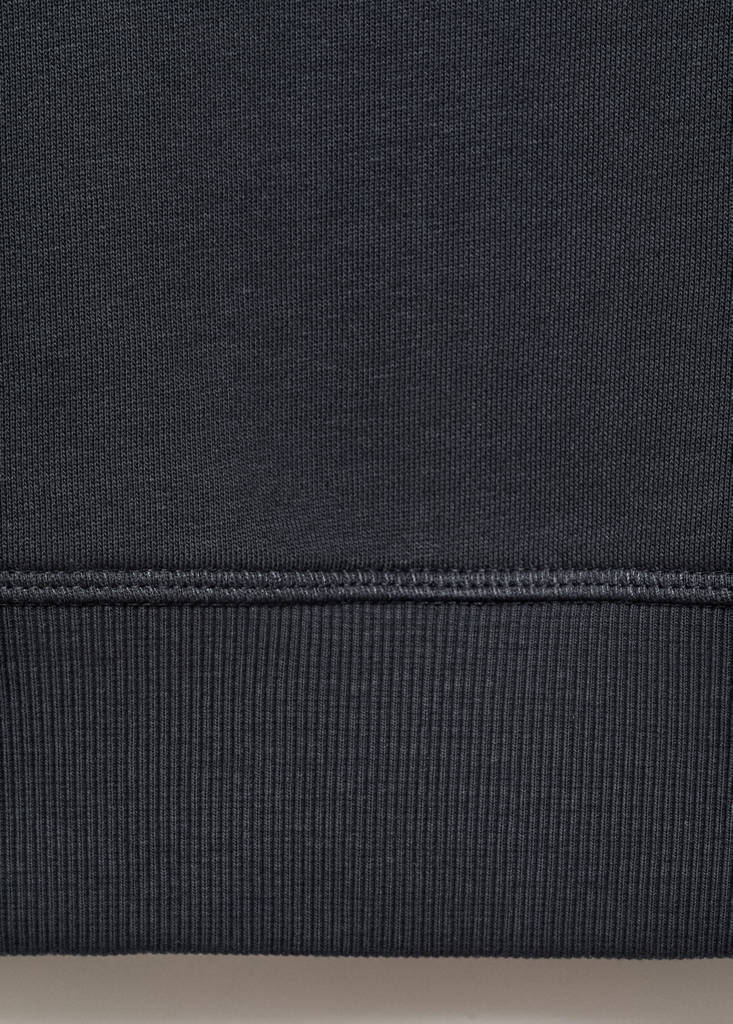 Printed cotton sweatshirt — Charcoal