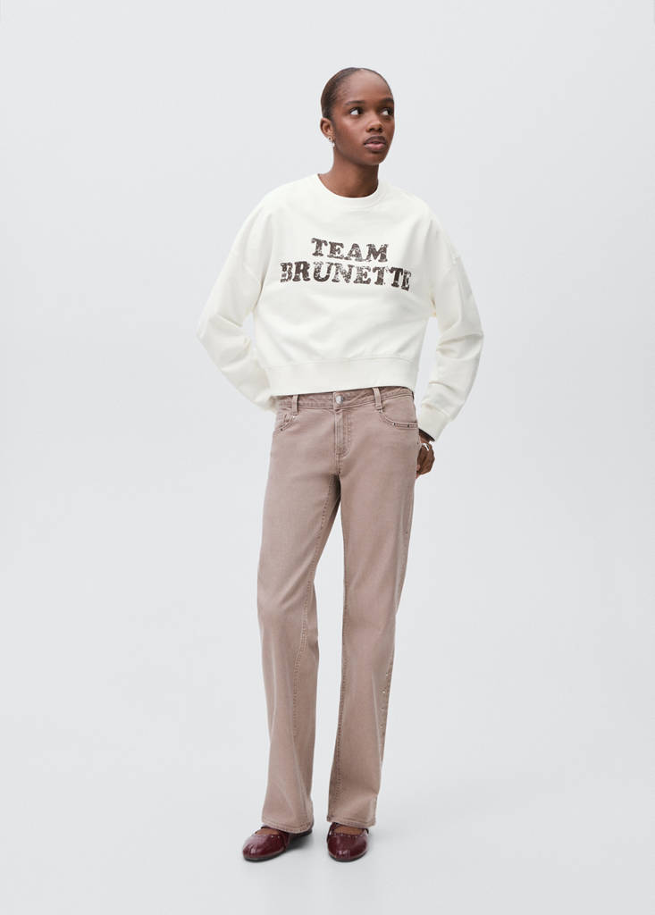 Printed cotton sweatshirt — Off White