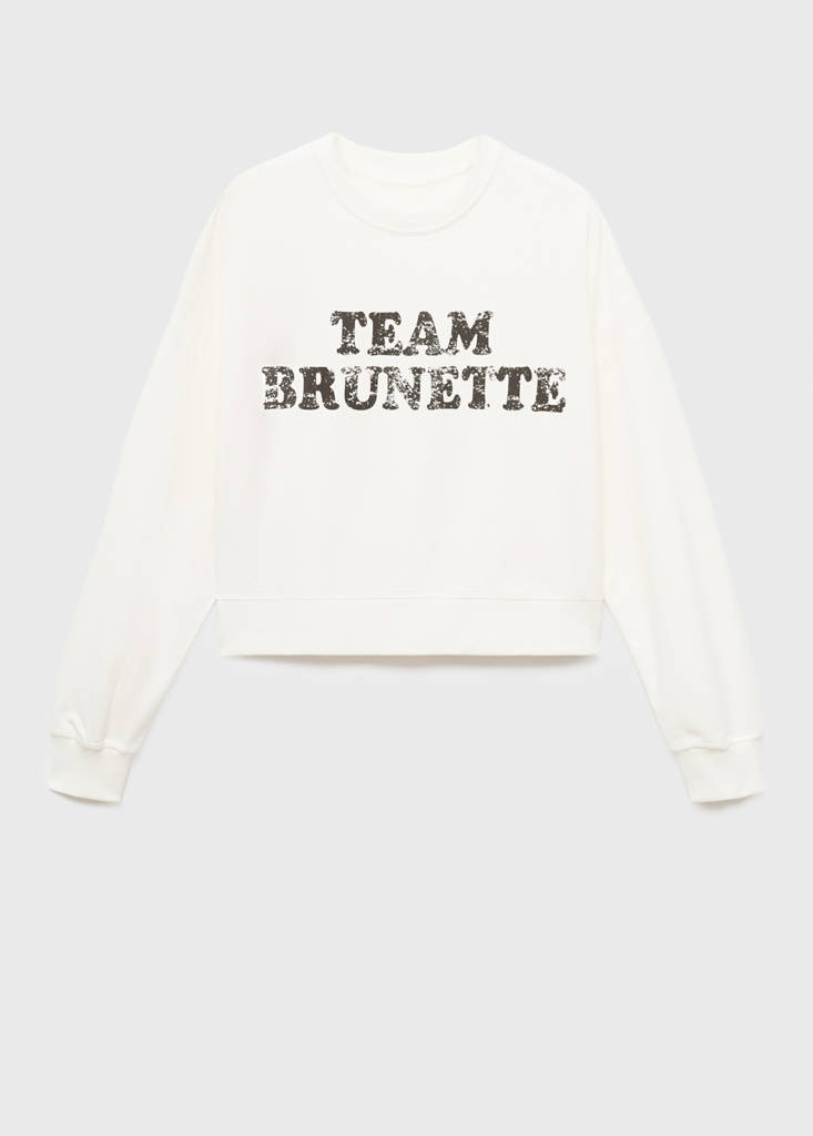 Printed cotton sweatshirt — Off White