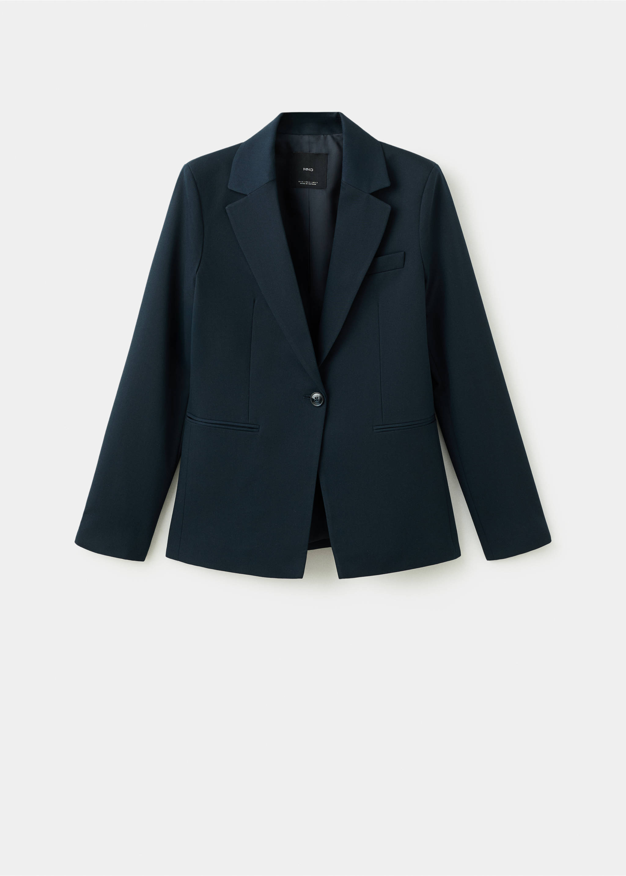 Blazer traje entallada - Artículo sin modelo, Azul marino oscuro. Ref: 17045806-00.