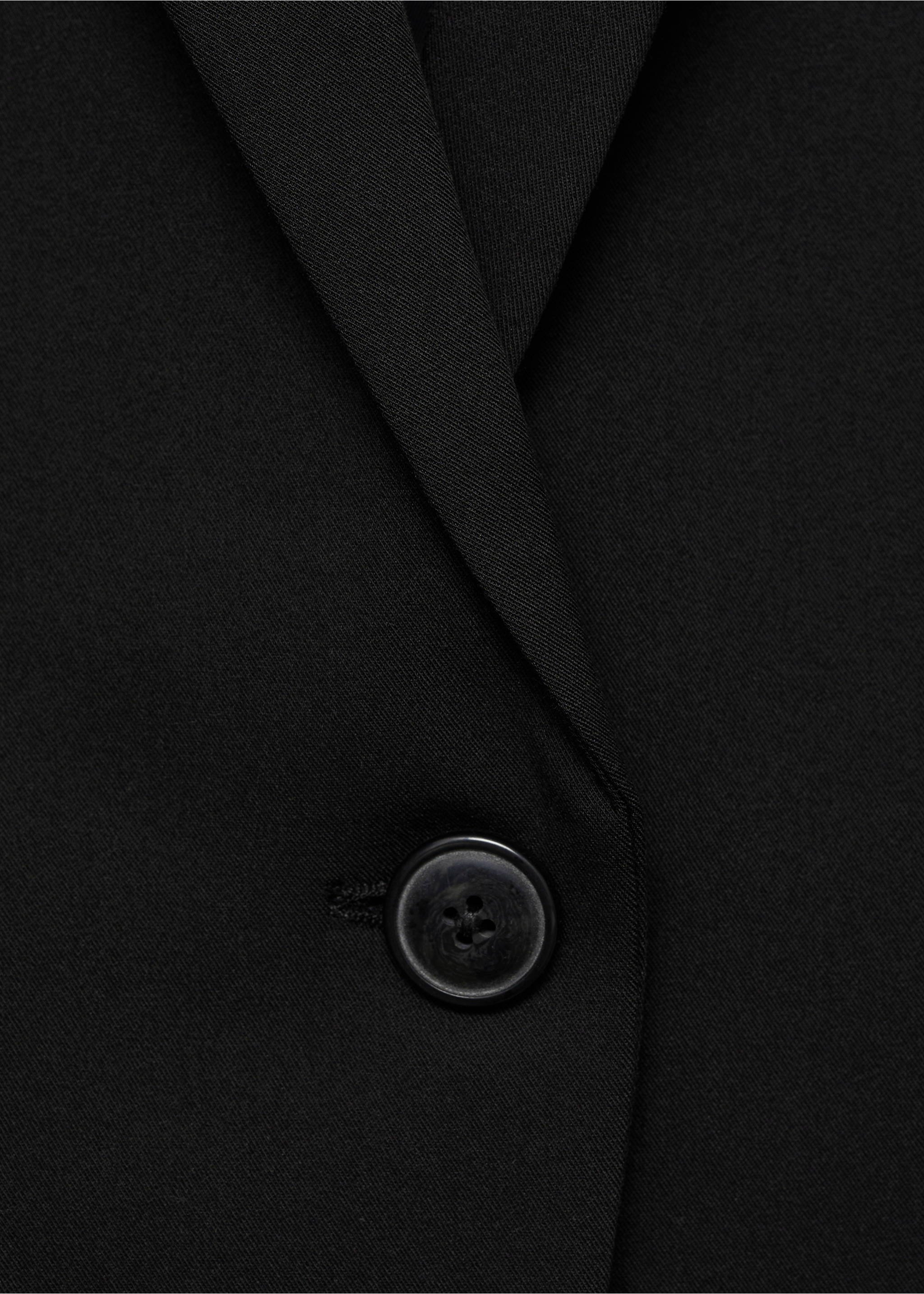 Fitted suit blazer - Details of the article 8, Black. Ref: 17045806-00.