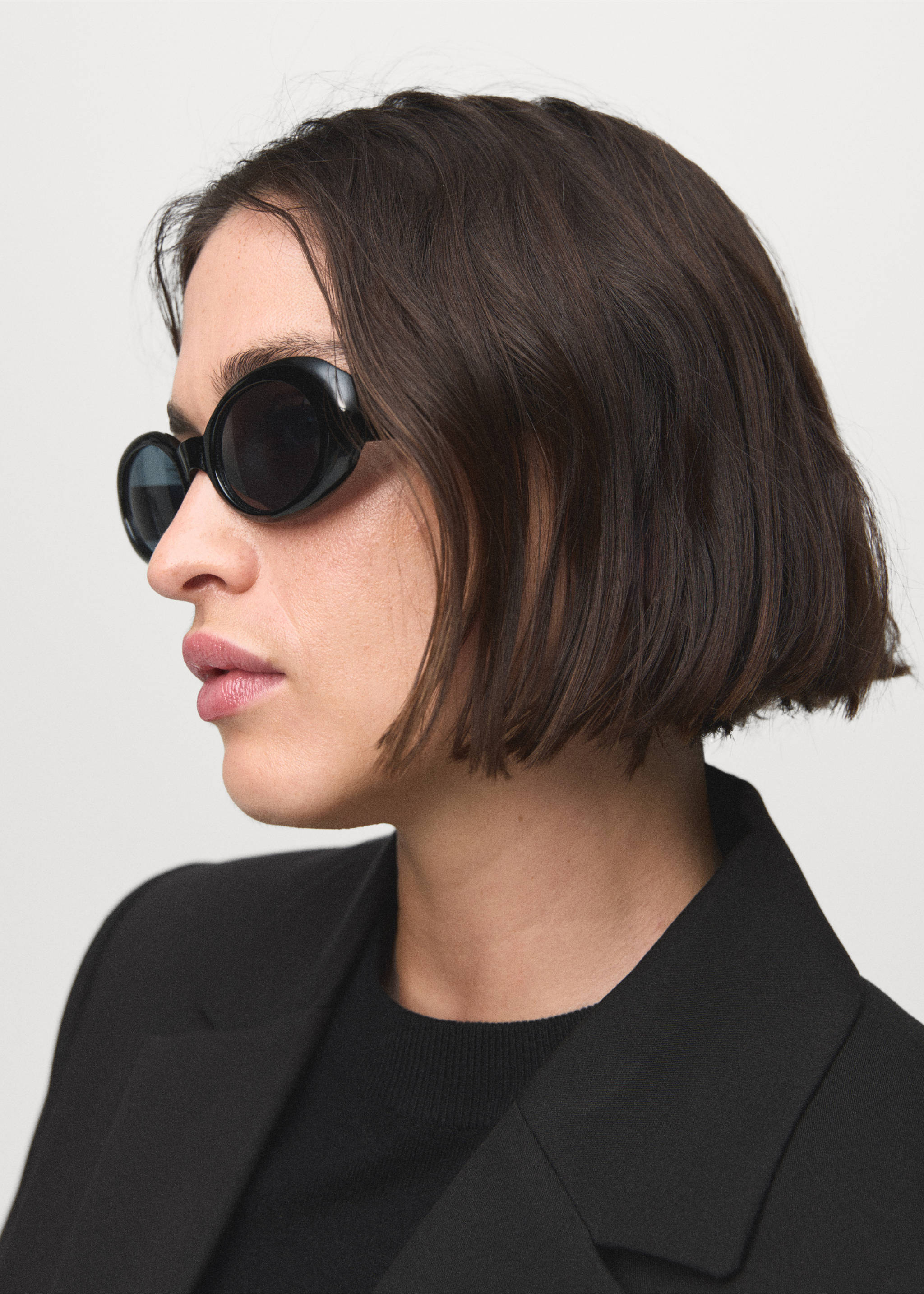 Fitted suit blazer - Details of the article 4, Black. Ref: 17045806-00.