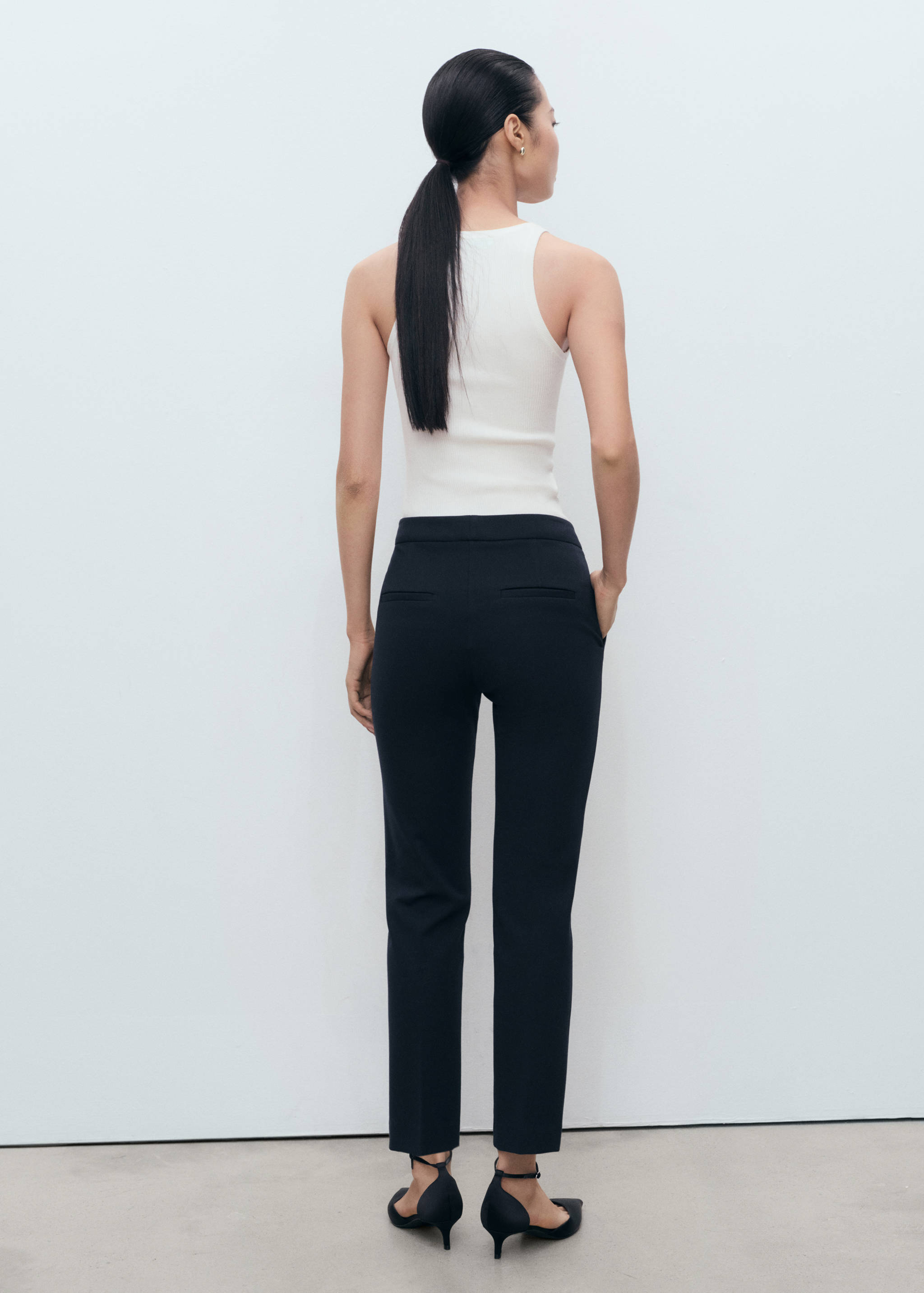 Pantalon droit taille normale - Verso de l’article