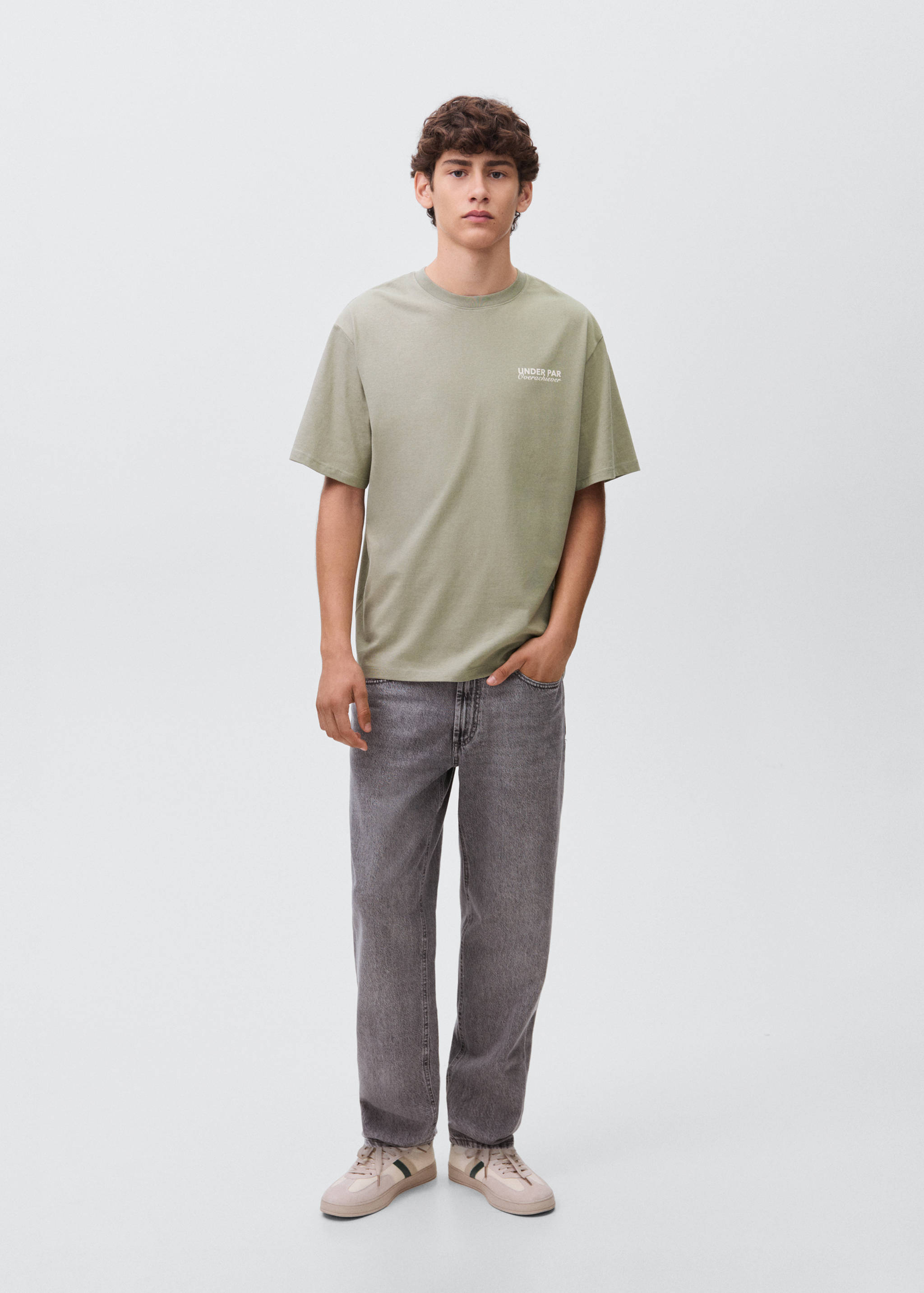 Printed cotton-blend t-shirt - General plane