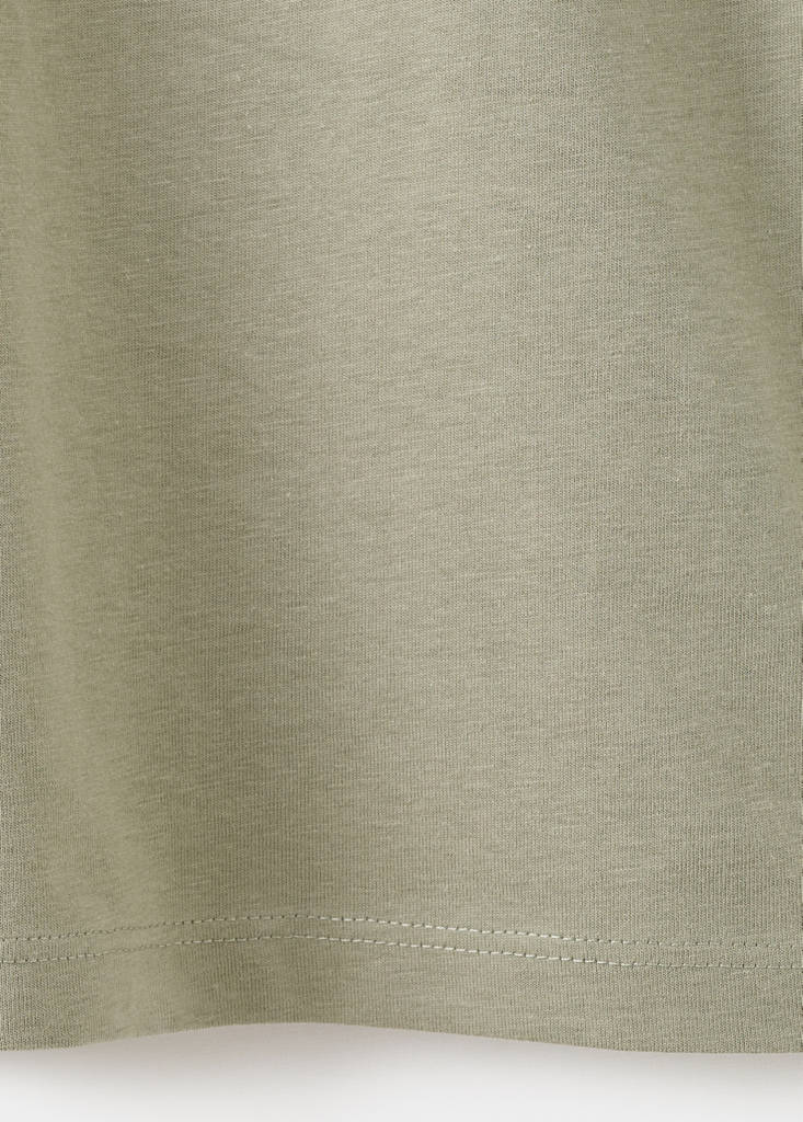 Printed cotton-blend t-shirt — Green