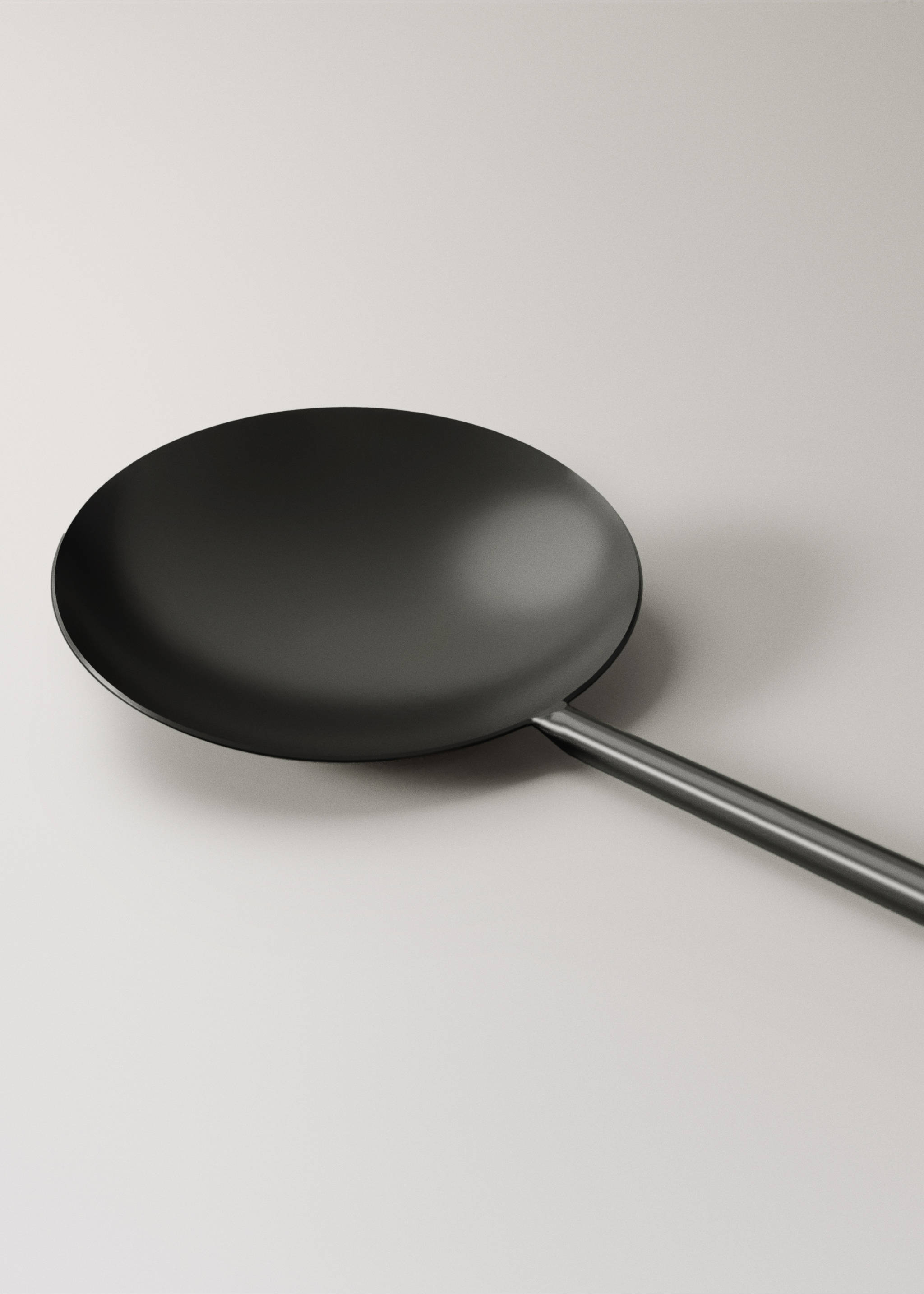 2-piece matte stainless steel serving cutlery set - Details of the article 2, Black. Ref: 17045811-00.