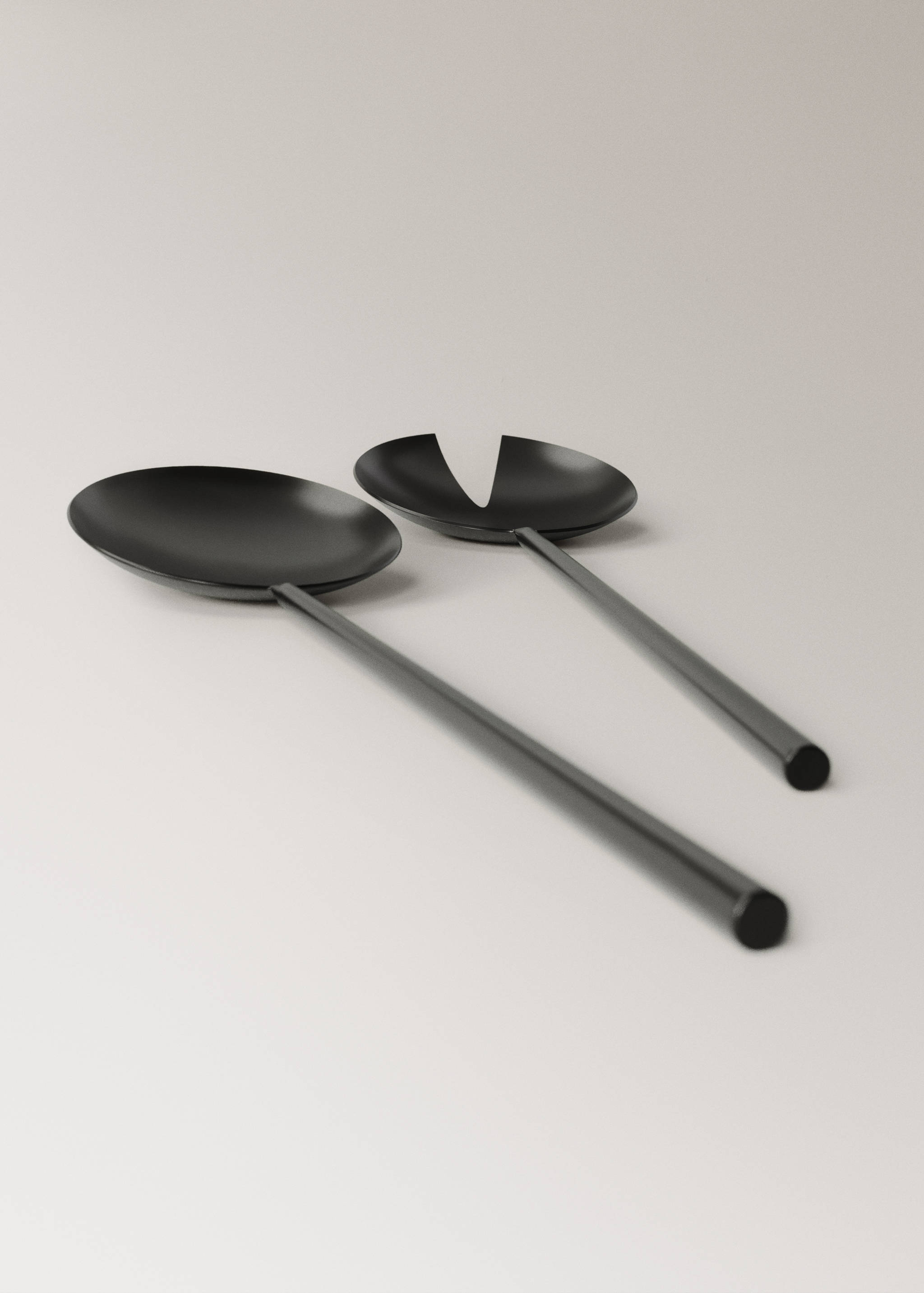 Набір столових приборів з 2 предметів для сервірування з матової нержавіючої сталі - Детальніше про товар 3