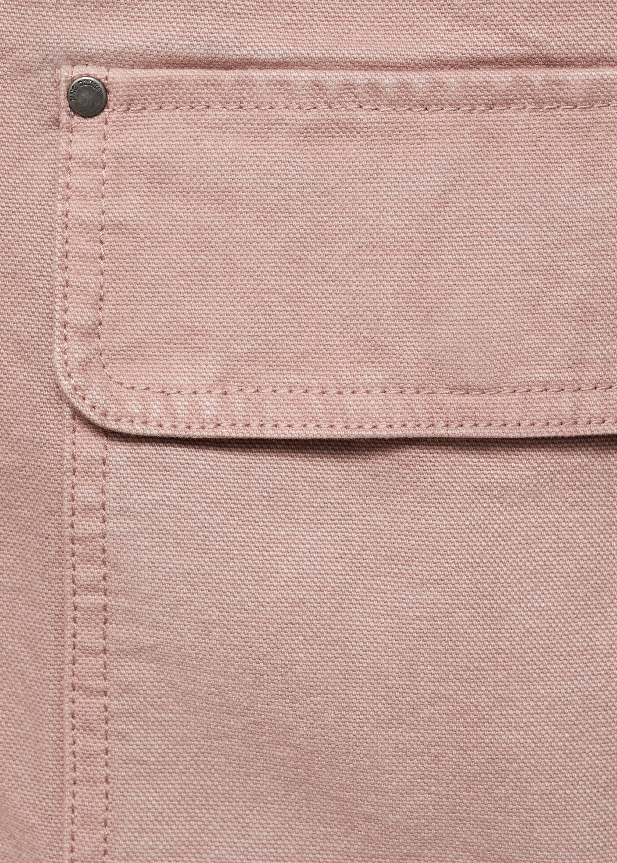 Veste en jean col velours côtelé - Détail de l'article 0