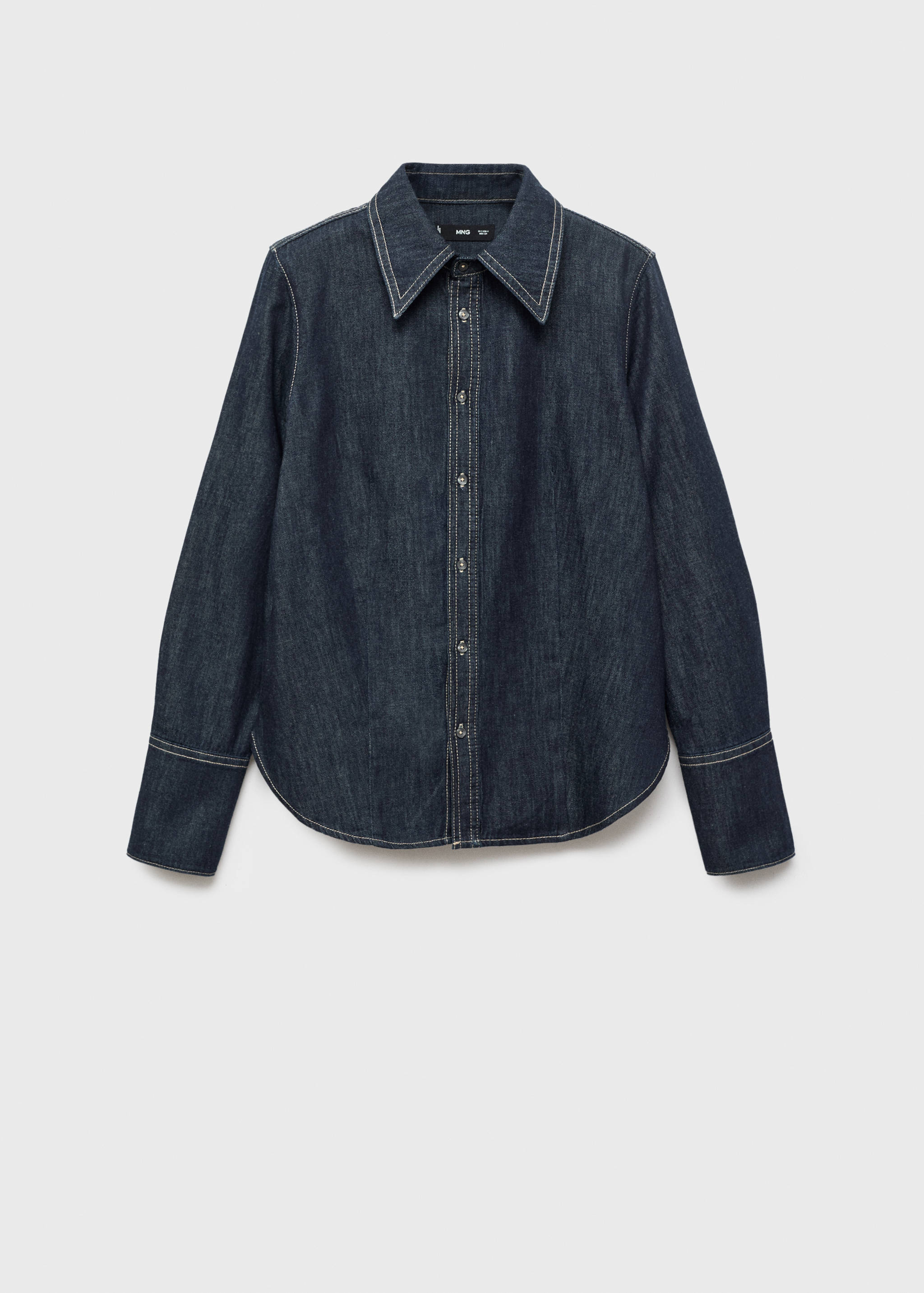 Denim shirt with seams - Article without model