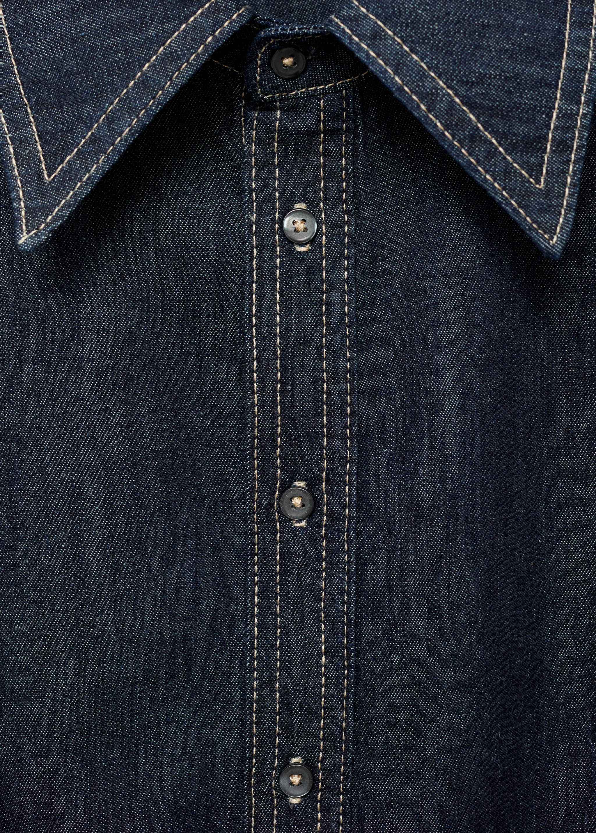 Denim shirt with seams - Details of the article 8