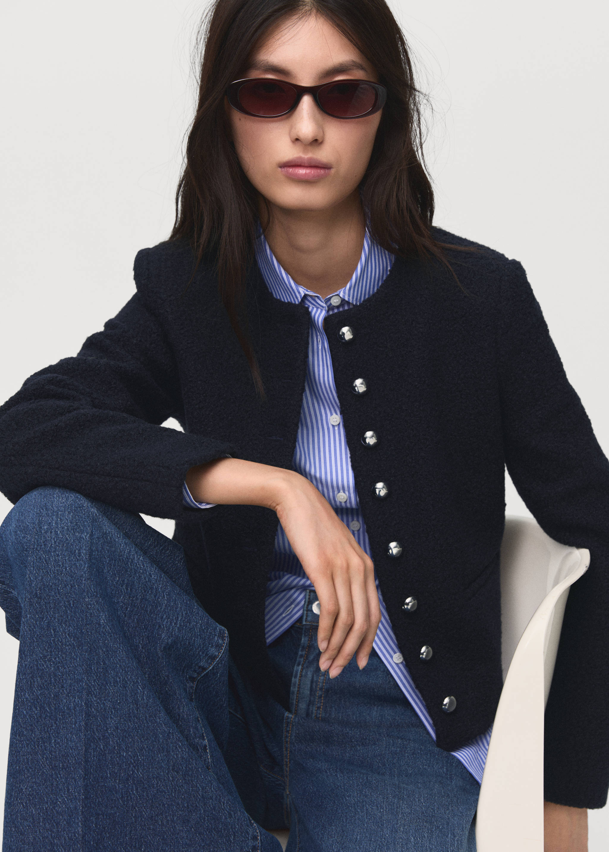 Buklé kabát ékszergombokkal - A termék adatai 2