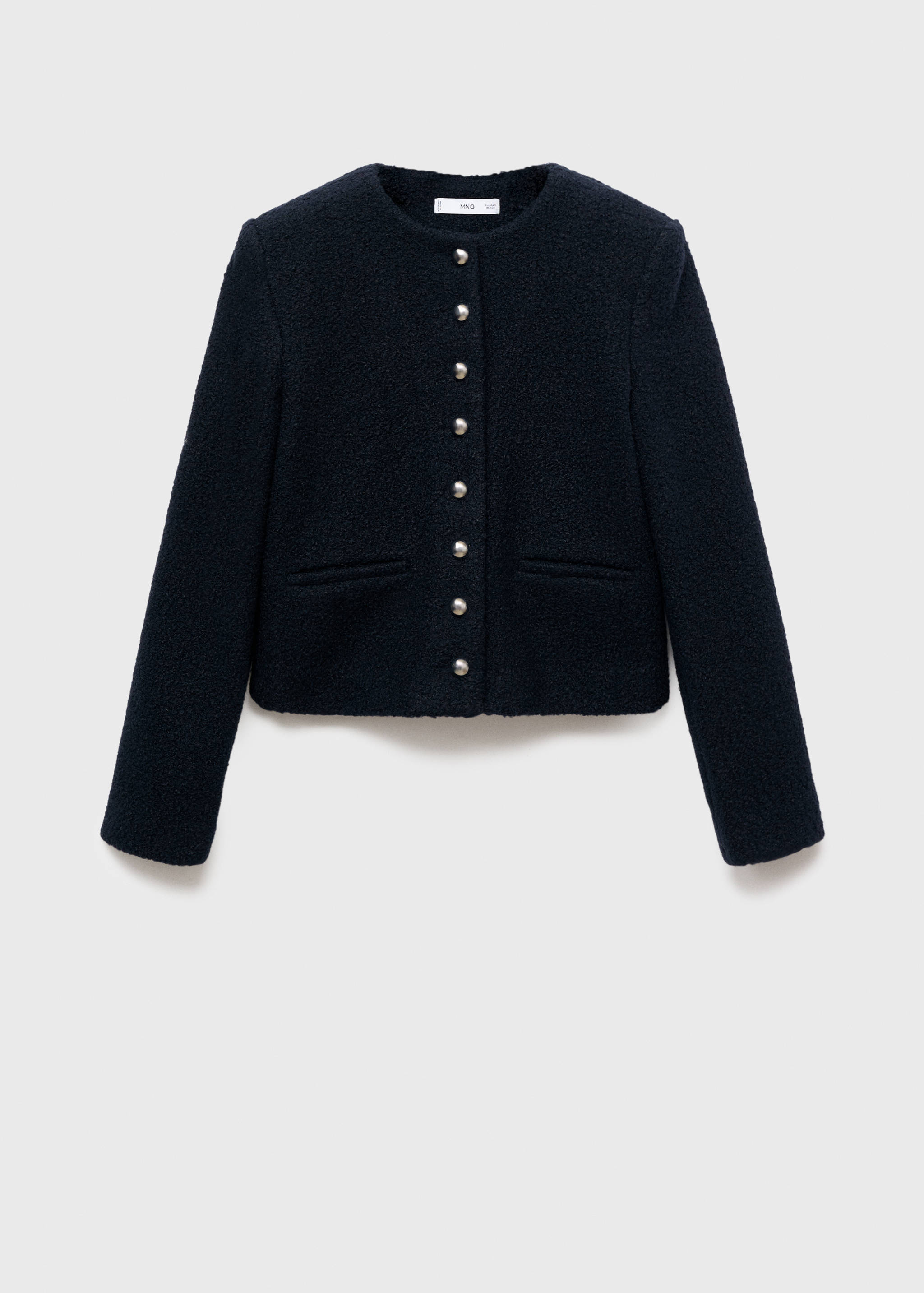 Bouclé jacket with jewel buttons - Article without model