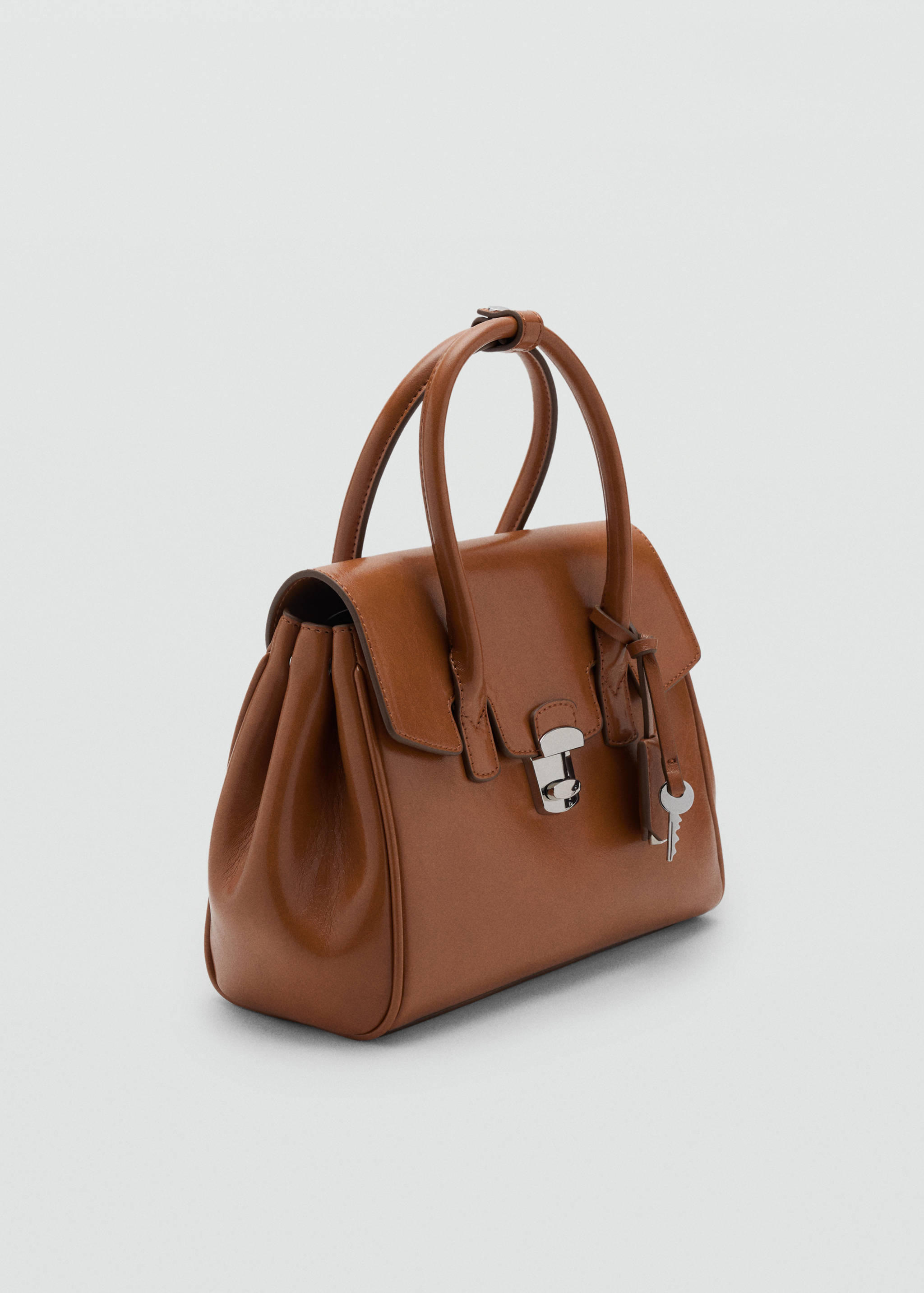 Small city handbag with flap - Medium plane