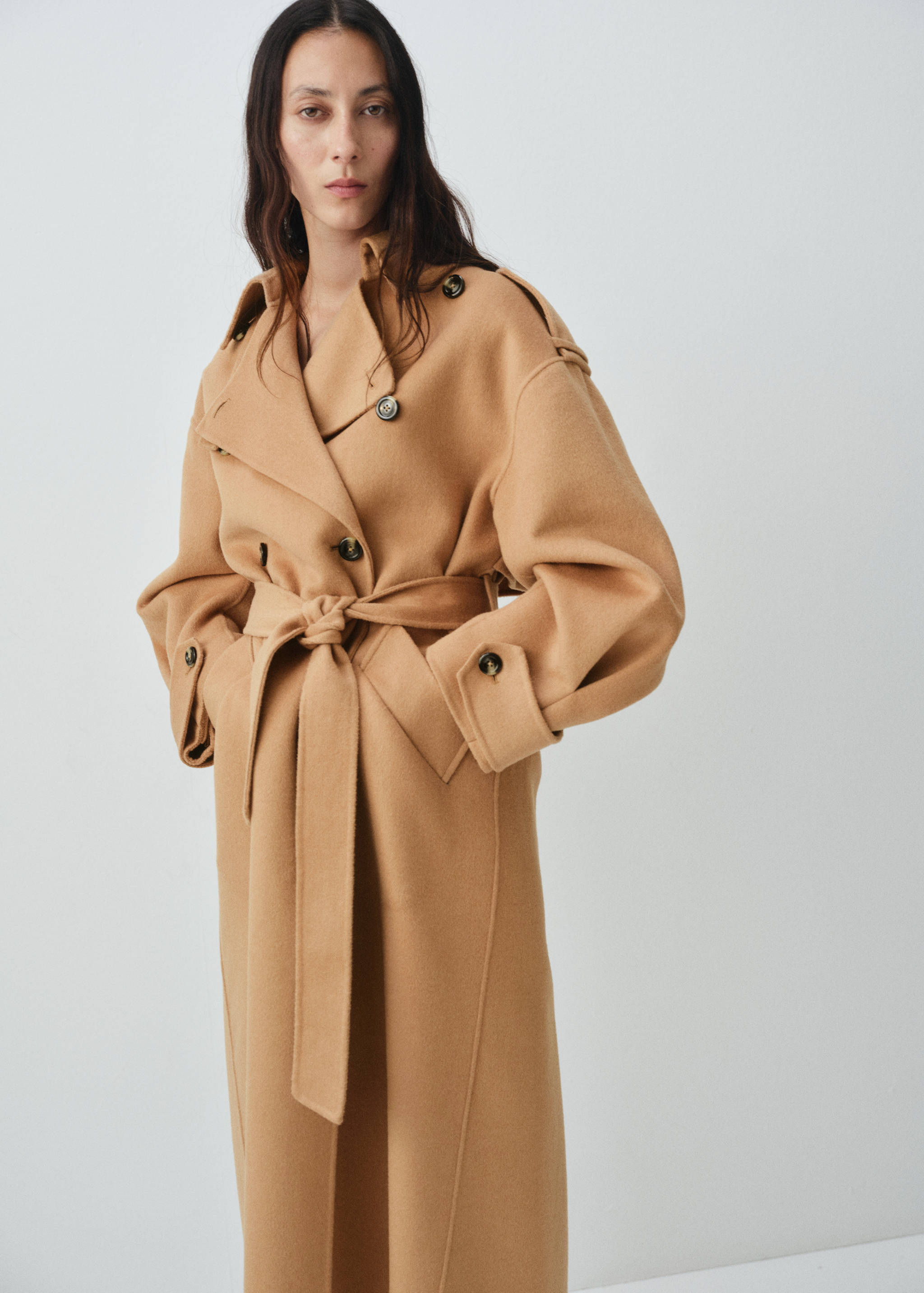 Double-breasted wool coat - Medium plane