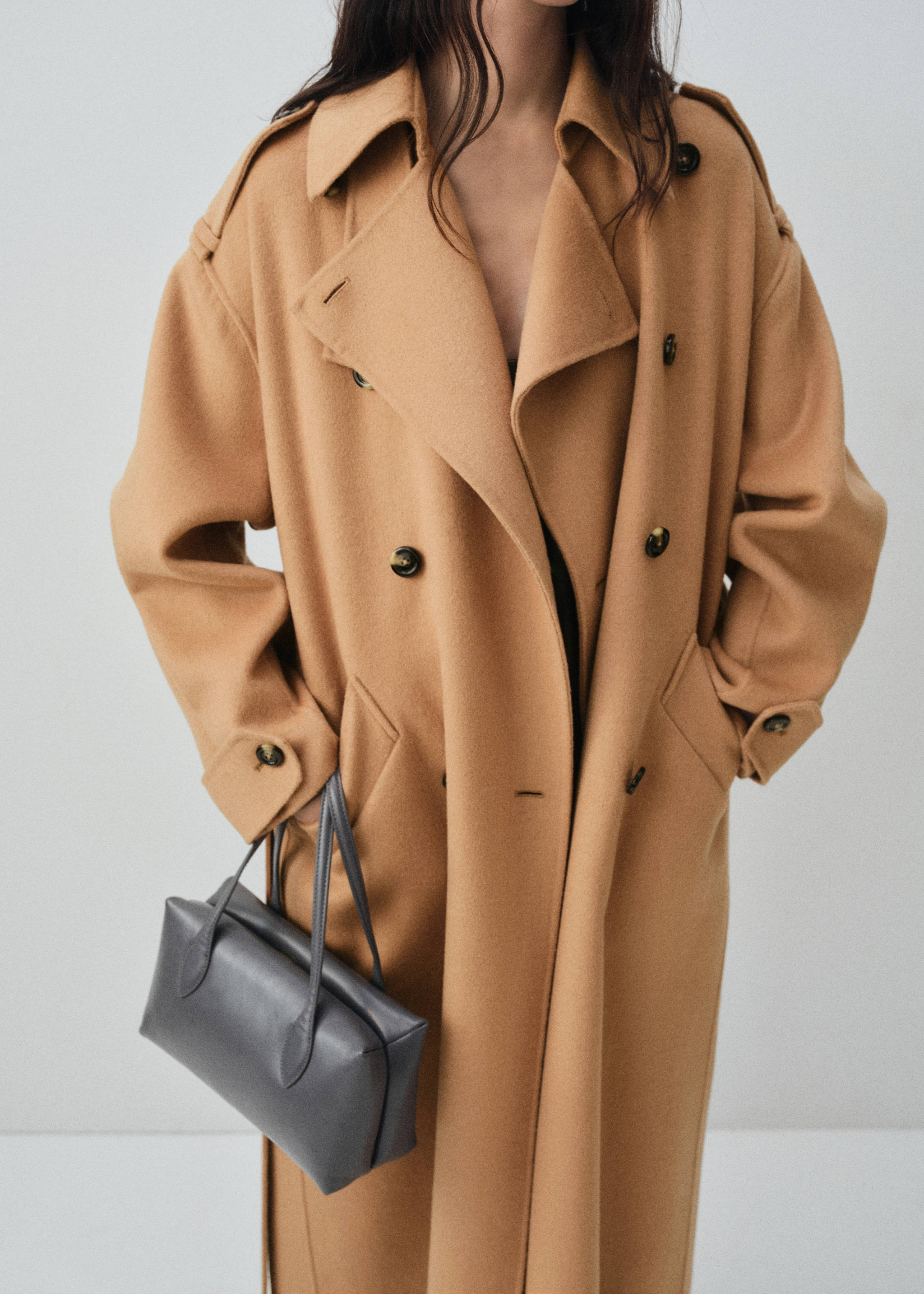 Double-breasted wool coat - Details of the article 6
