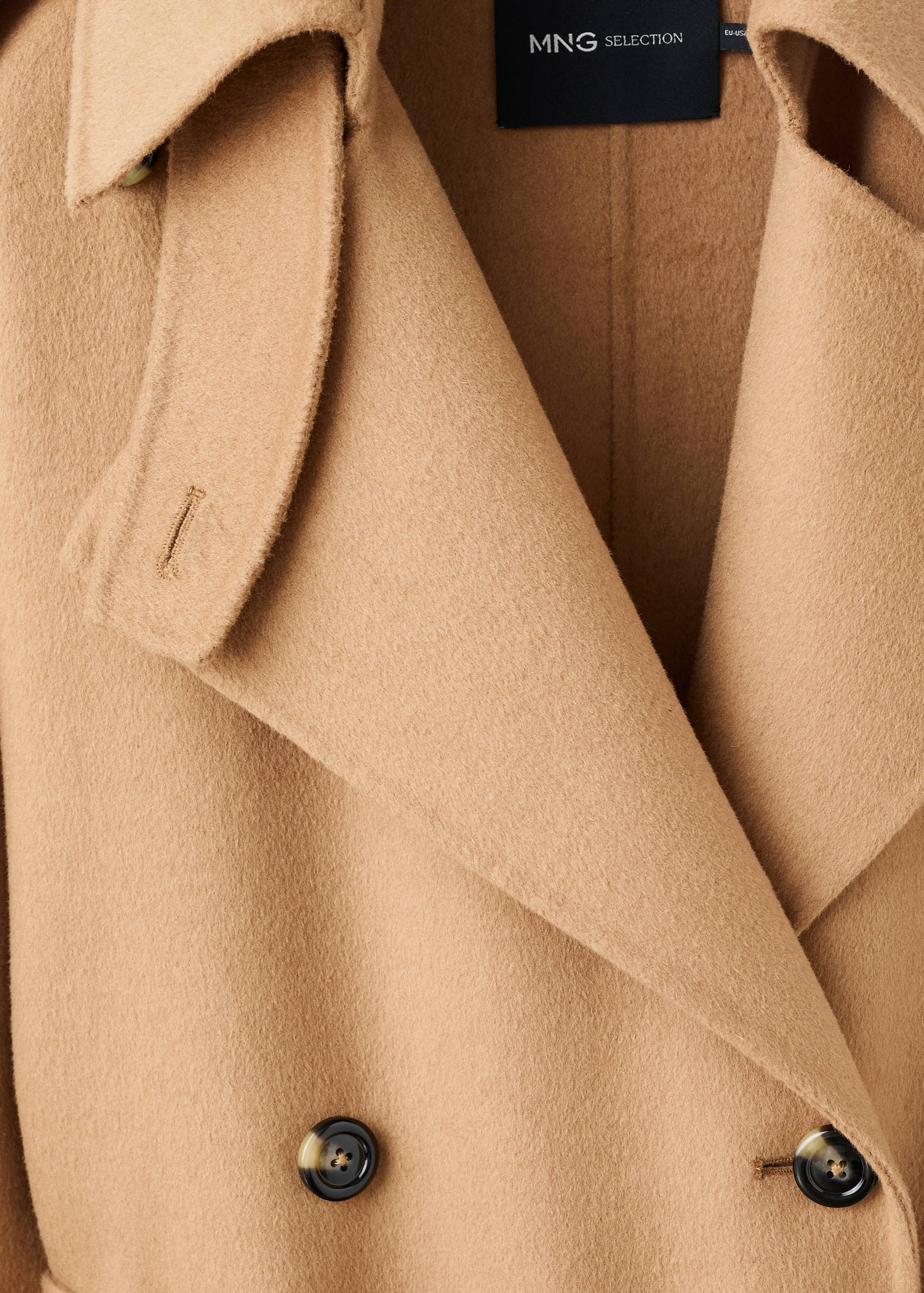 Double-breasted wool coat - Details of the article 8