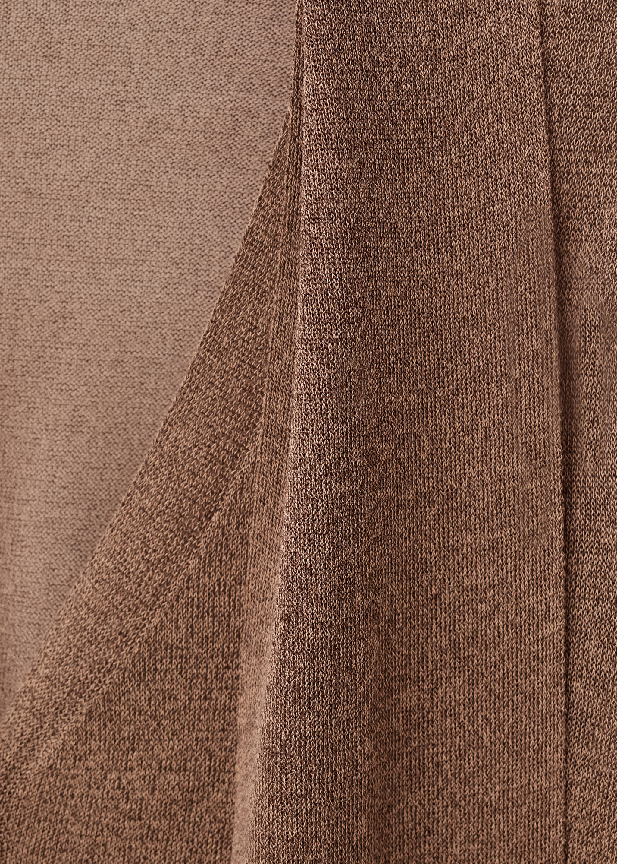 Fine-knit cardigan with foulard - Details of the article 0