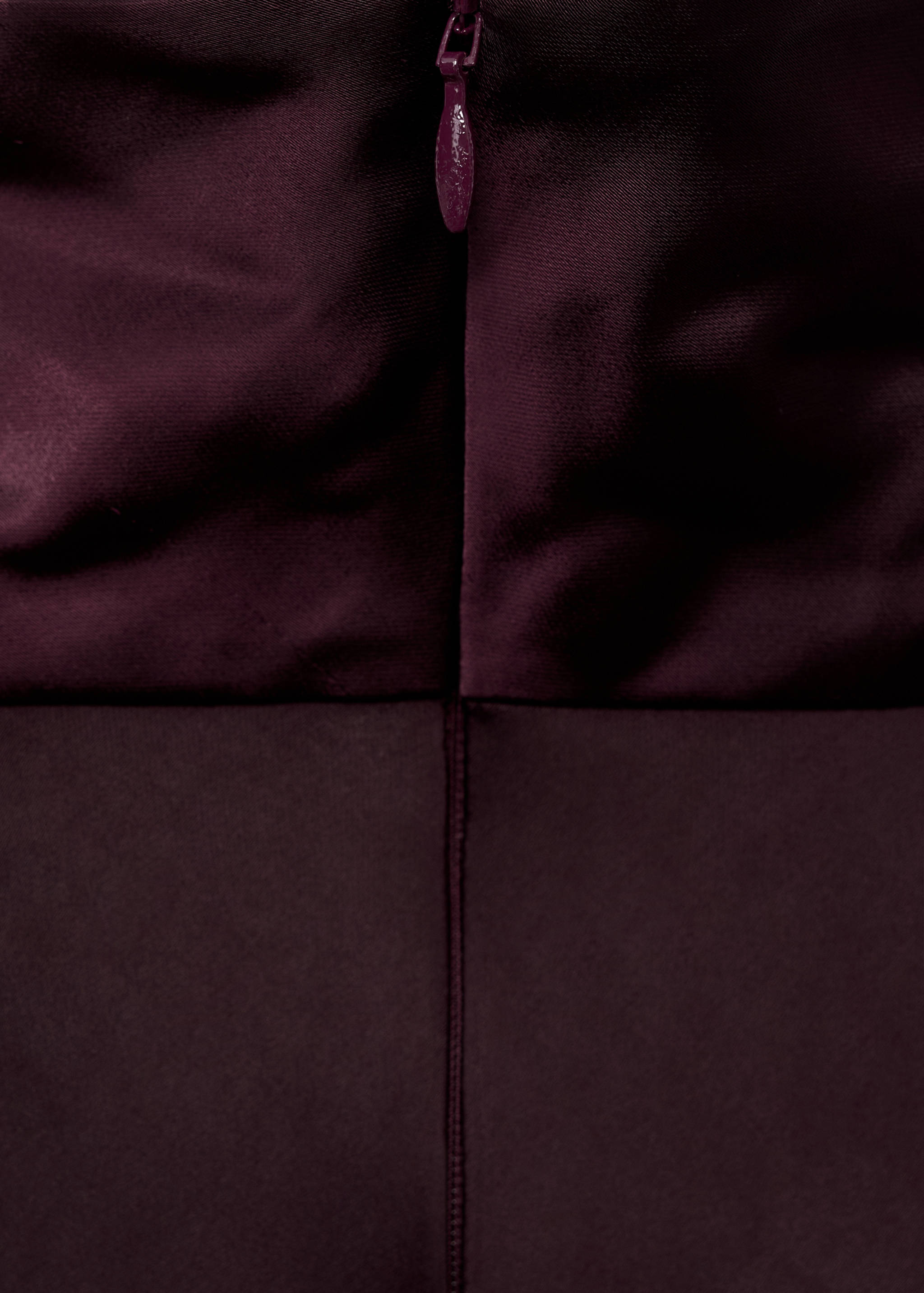 High collar satin blouse - Details of the article 8