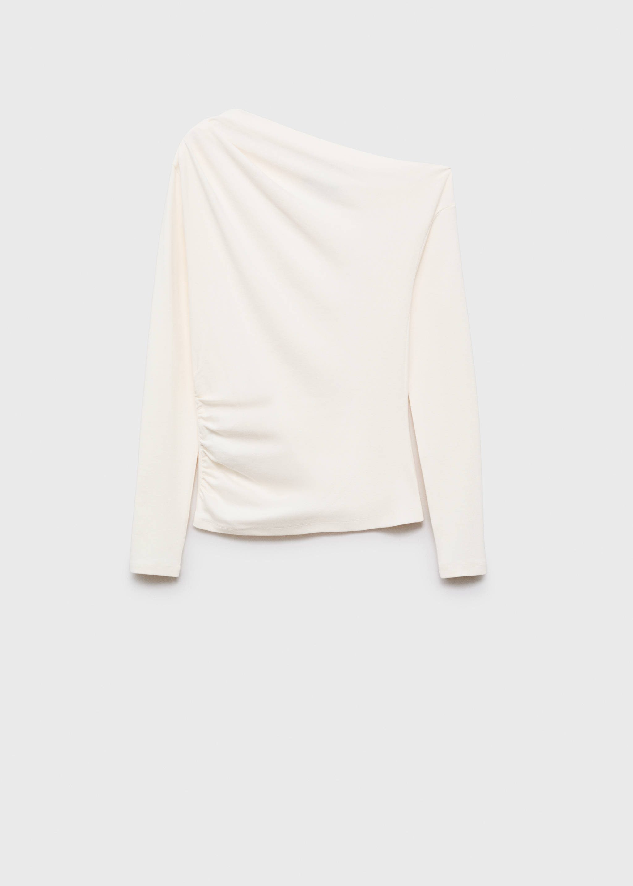 Long-sleeved t-shirt with asymmetrical neckline - Article without model