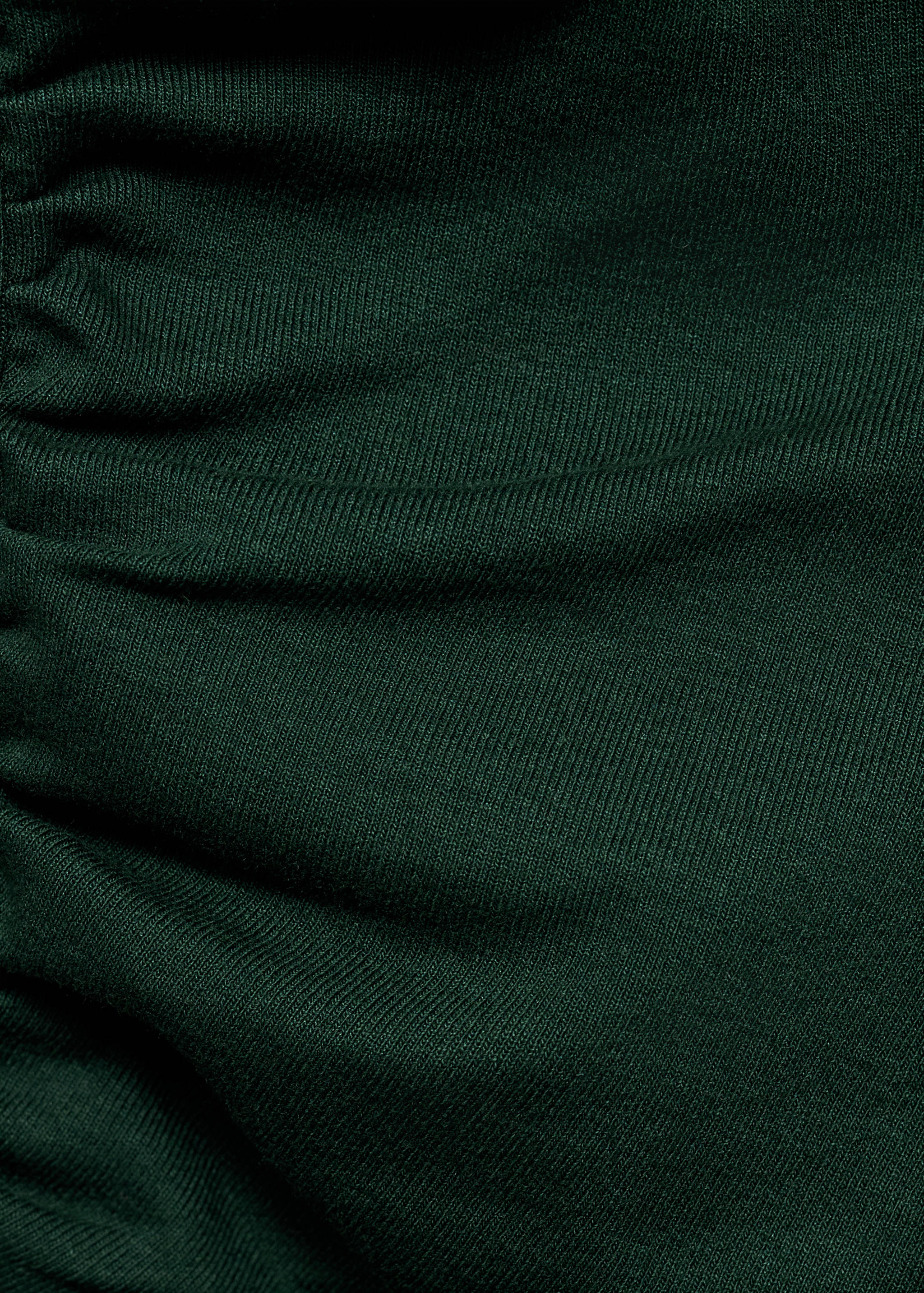 T-shirt de manga comprida com gola assimétrica - Pormenor do artigo 0