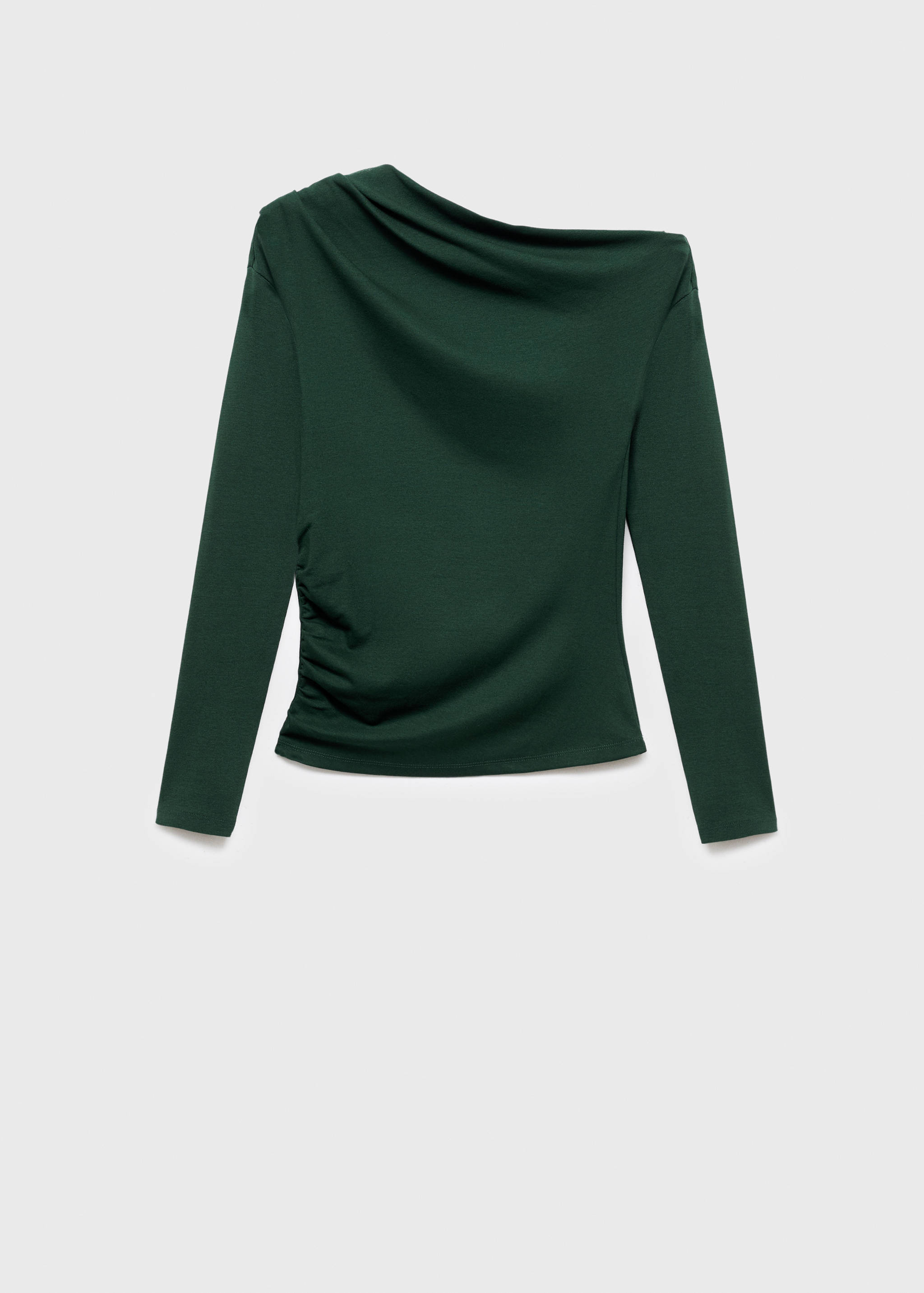 Long-sleeved t-shirt with asymmetrical neckline - Article without model