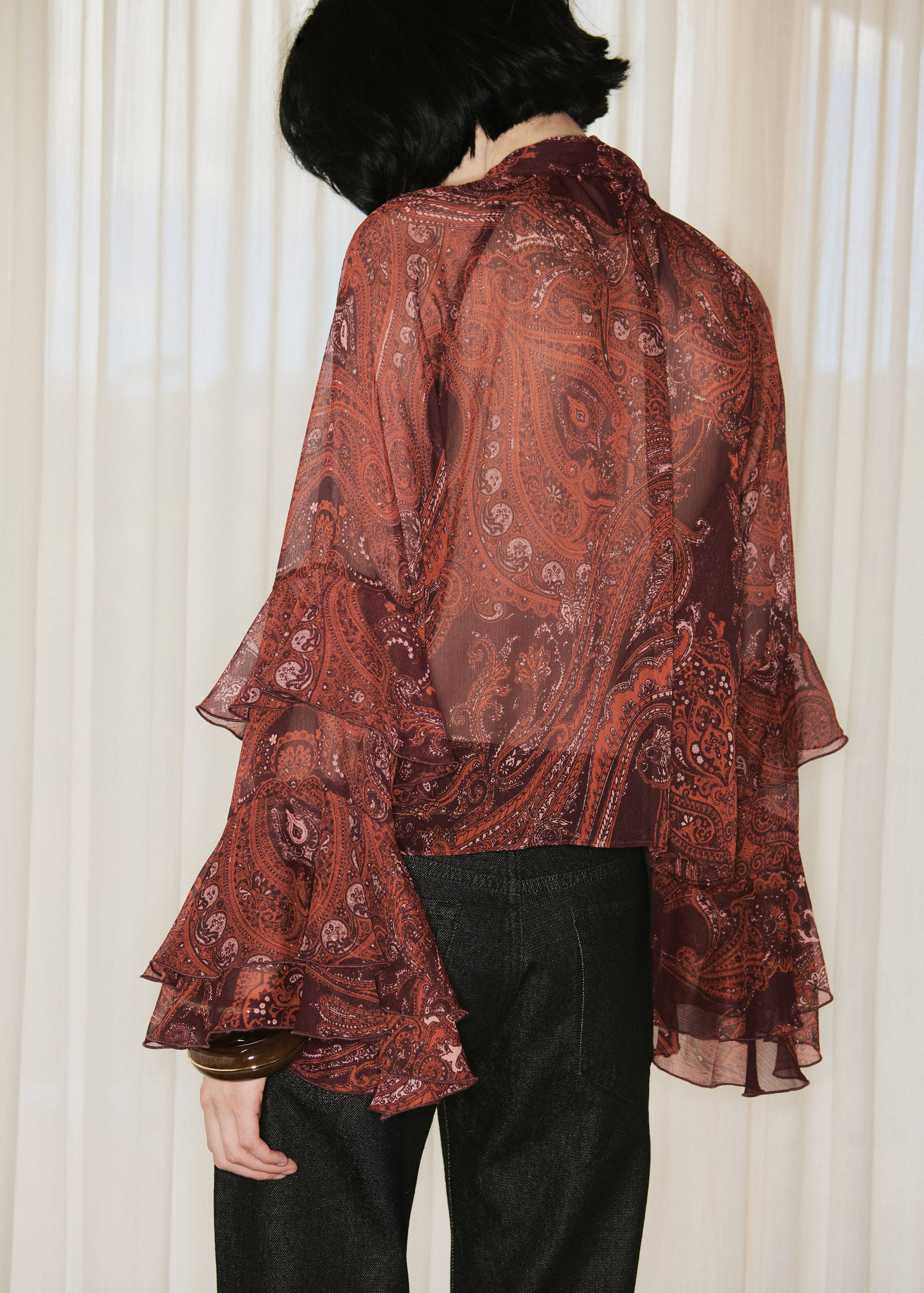 Blusa estampado paisley - Reverso del artículo