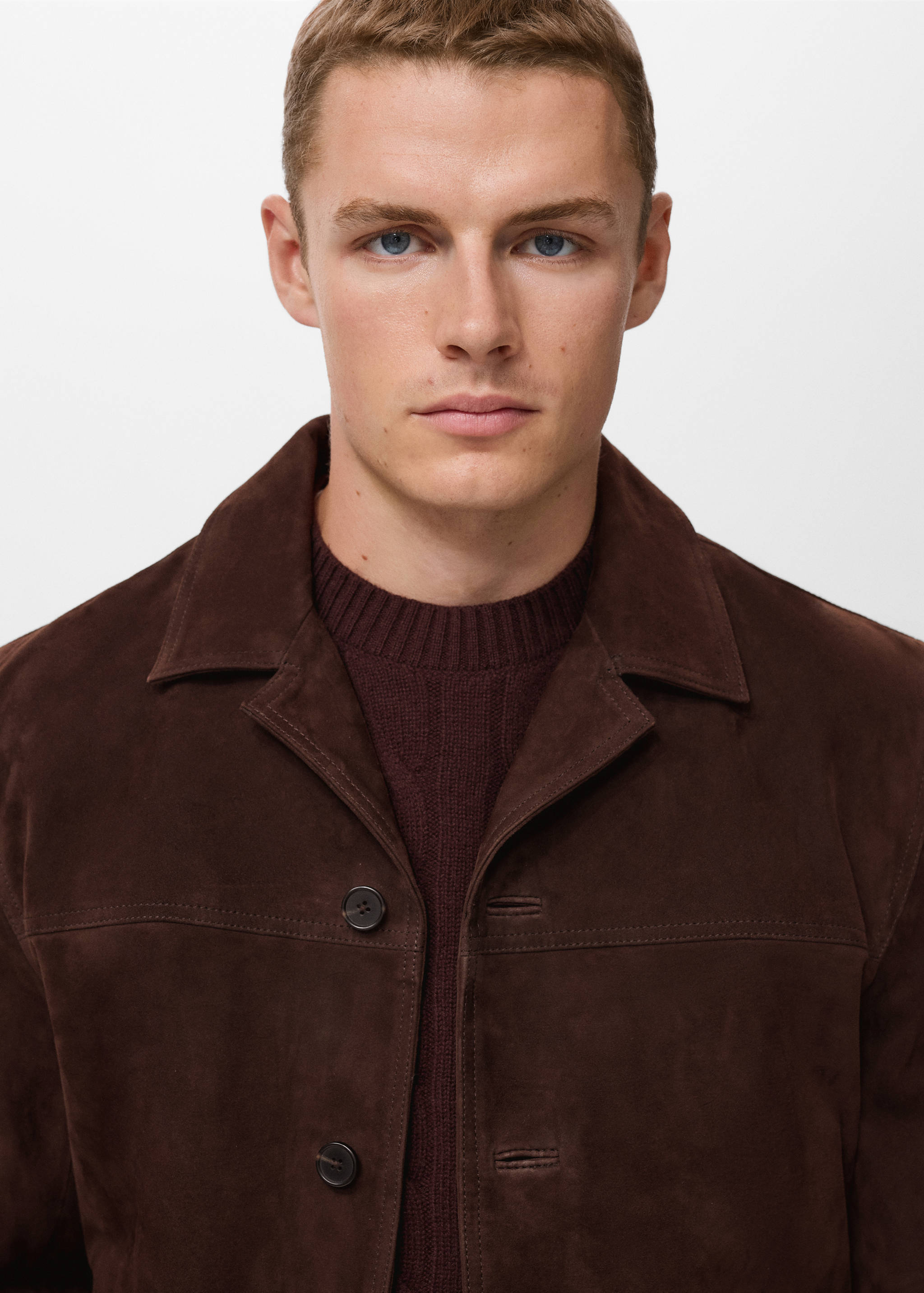 Cazadora 100% piel ante bolsillos - Detalle del artículo 1