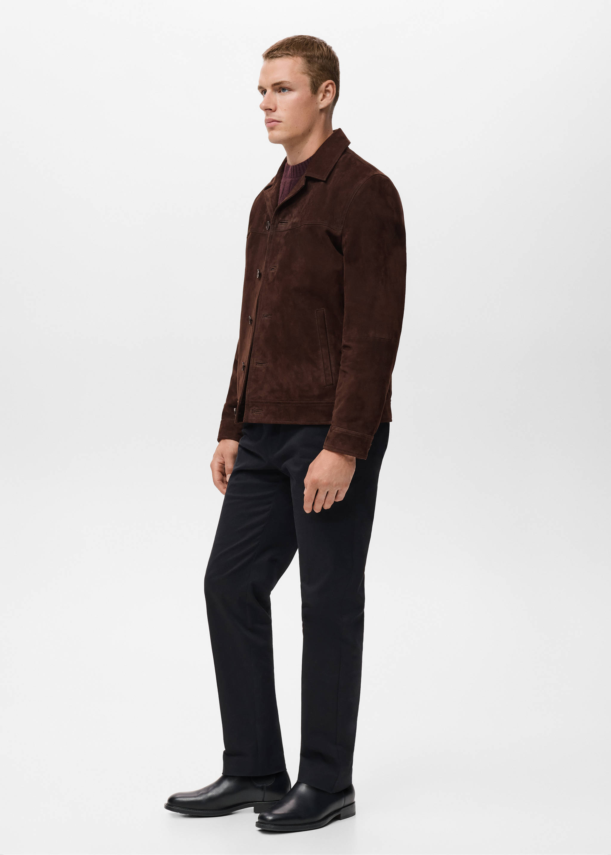 Cazadora 100% piel ante bolsillos - Detalle del artículo 2