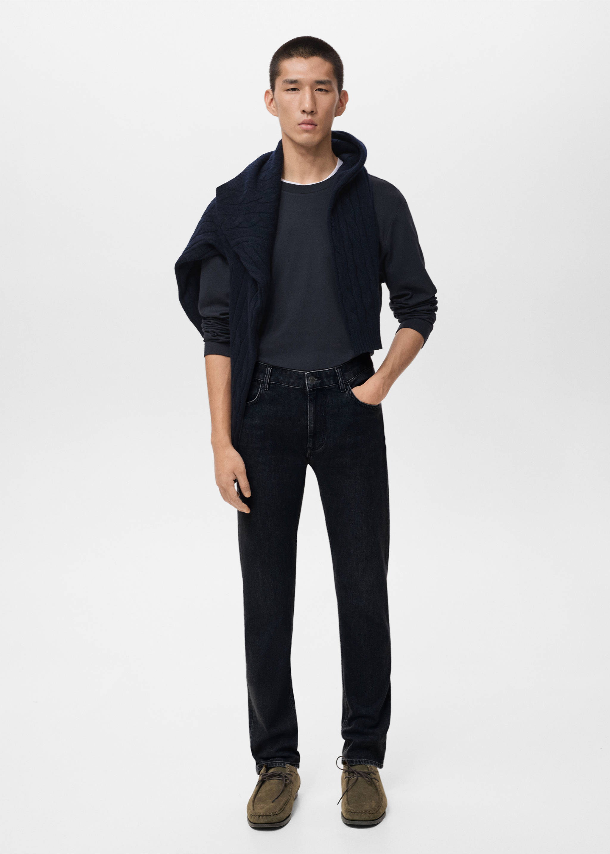 Jeans Patrick slim fit Ultra Soft Touch - Plano general, Denim negro. Ref: 17045970-00.