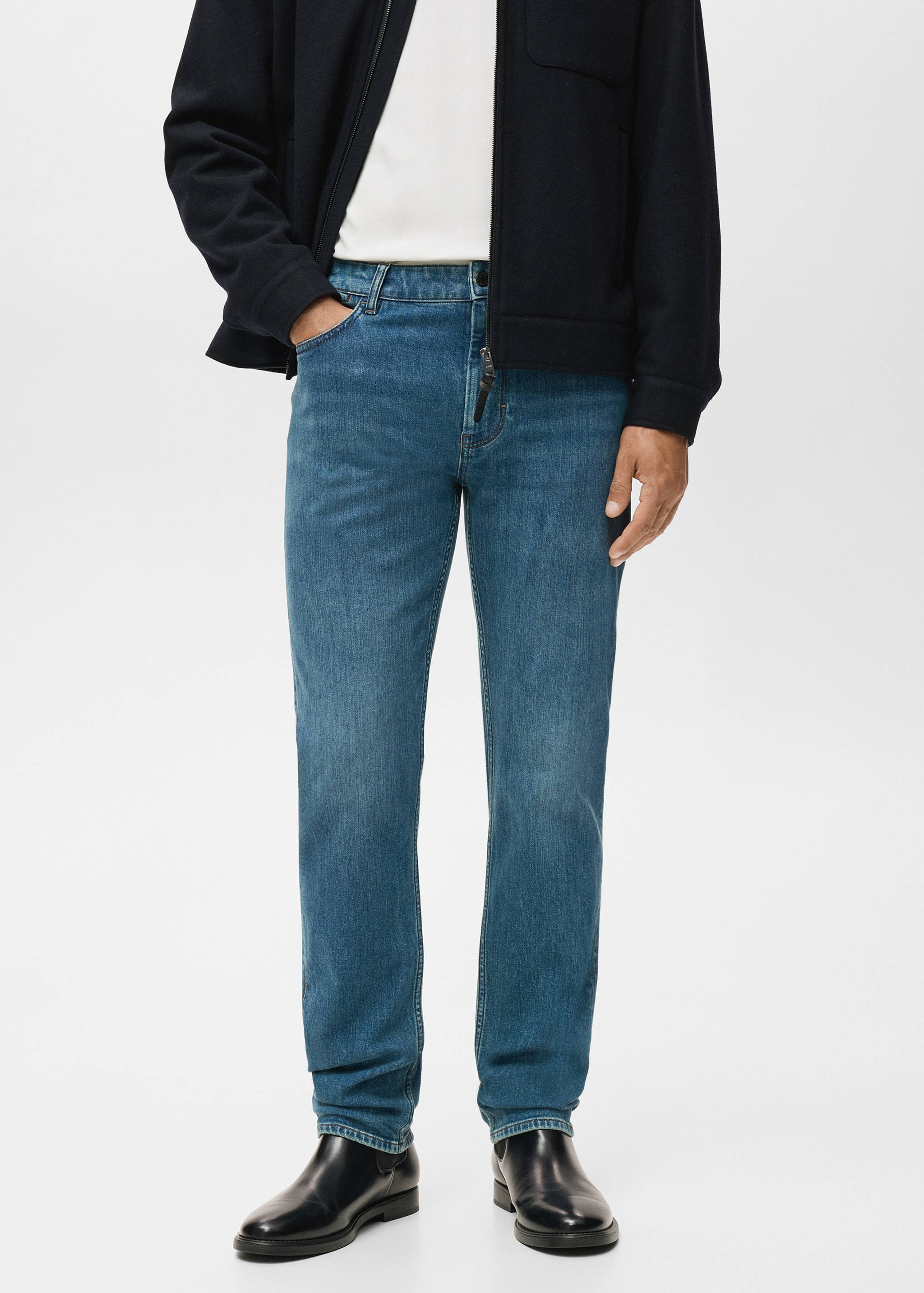 Slim fit Ultra Soft Touch Patrick jeans - Medium plane