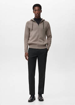Thermoregulating zip-up sweatshirt — Medium Brown 2