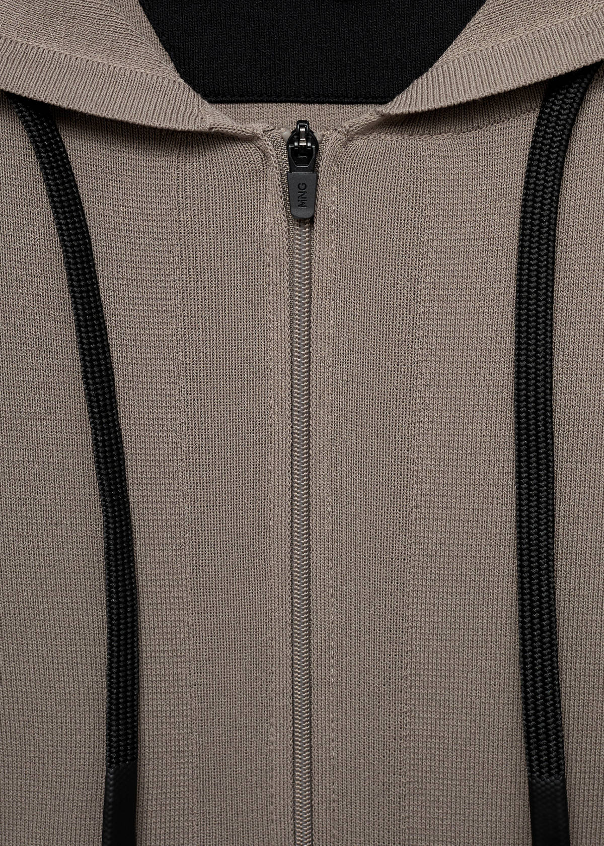 Thermoregulating zip-up sweatshirt — Medium Brown