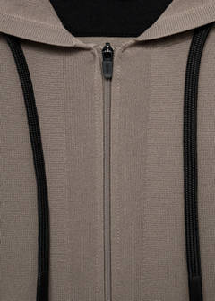 Thermoregulating zip-up sweatshirt — Medium Brown 8