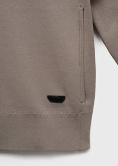 Thermoregulating zip-up sweatshirt — Medium Brown 9