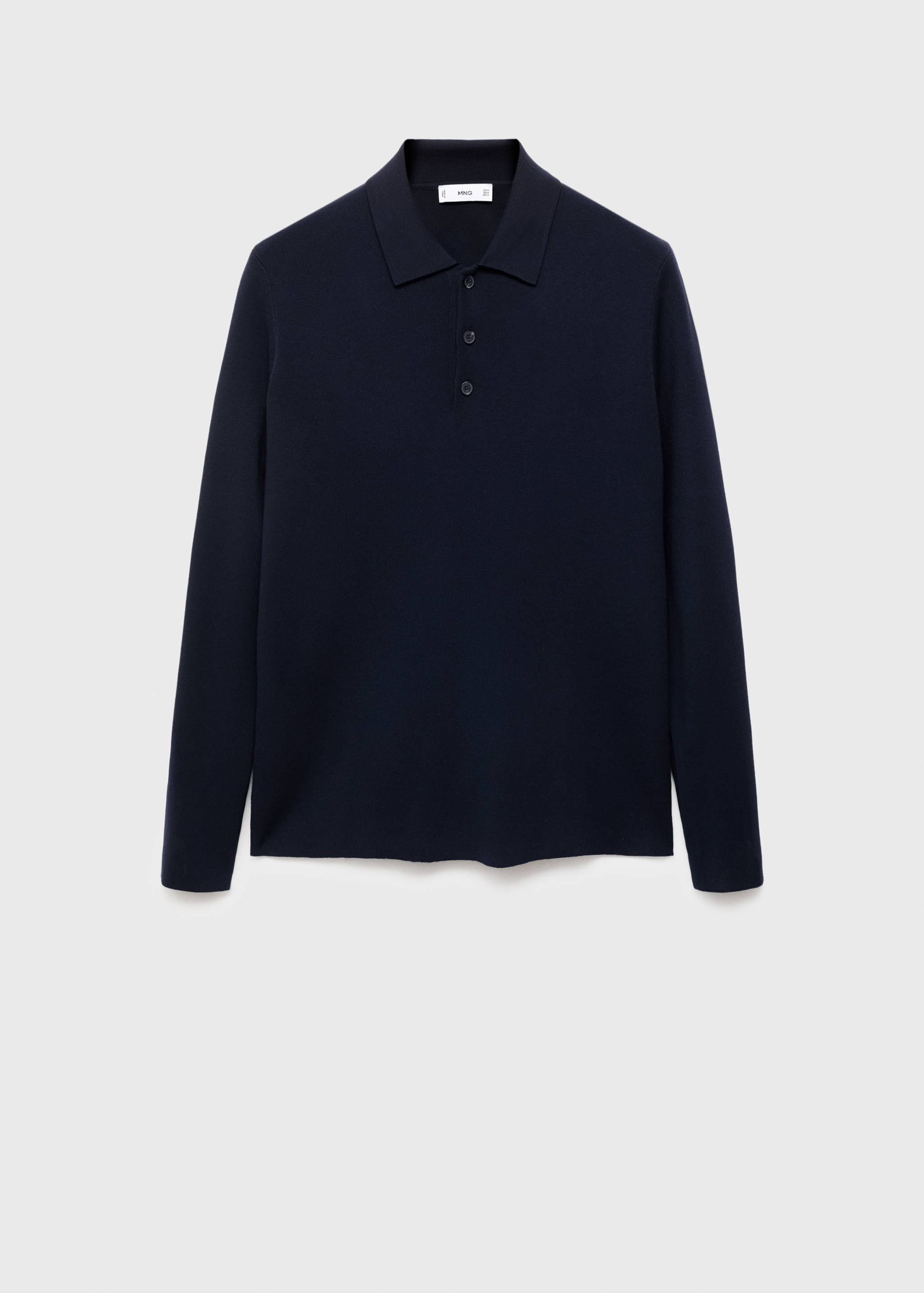 Knitted polo-neck sweater - Article without model