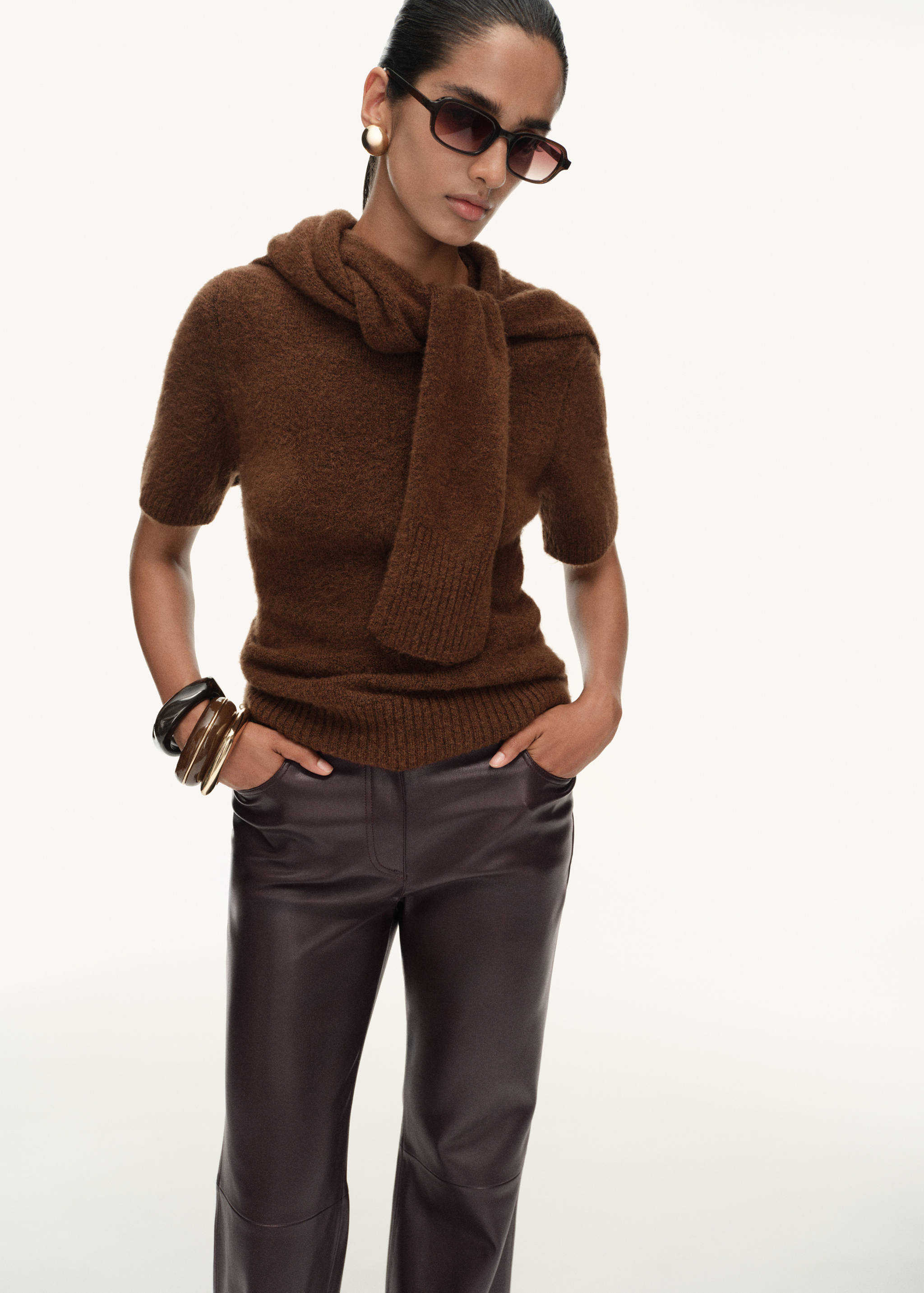 Pantaloni flare similpelle - Dettaglio dell'articolo 1