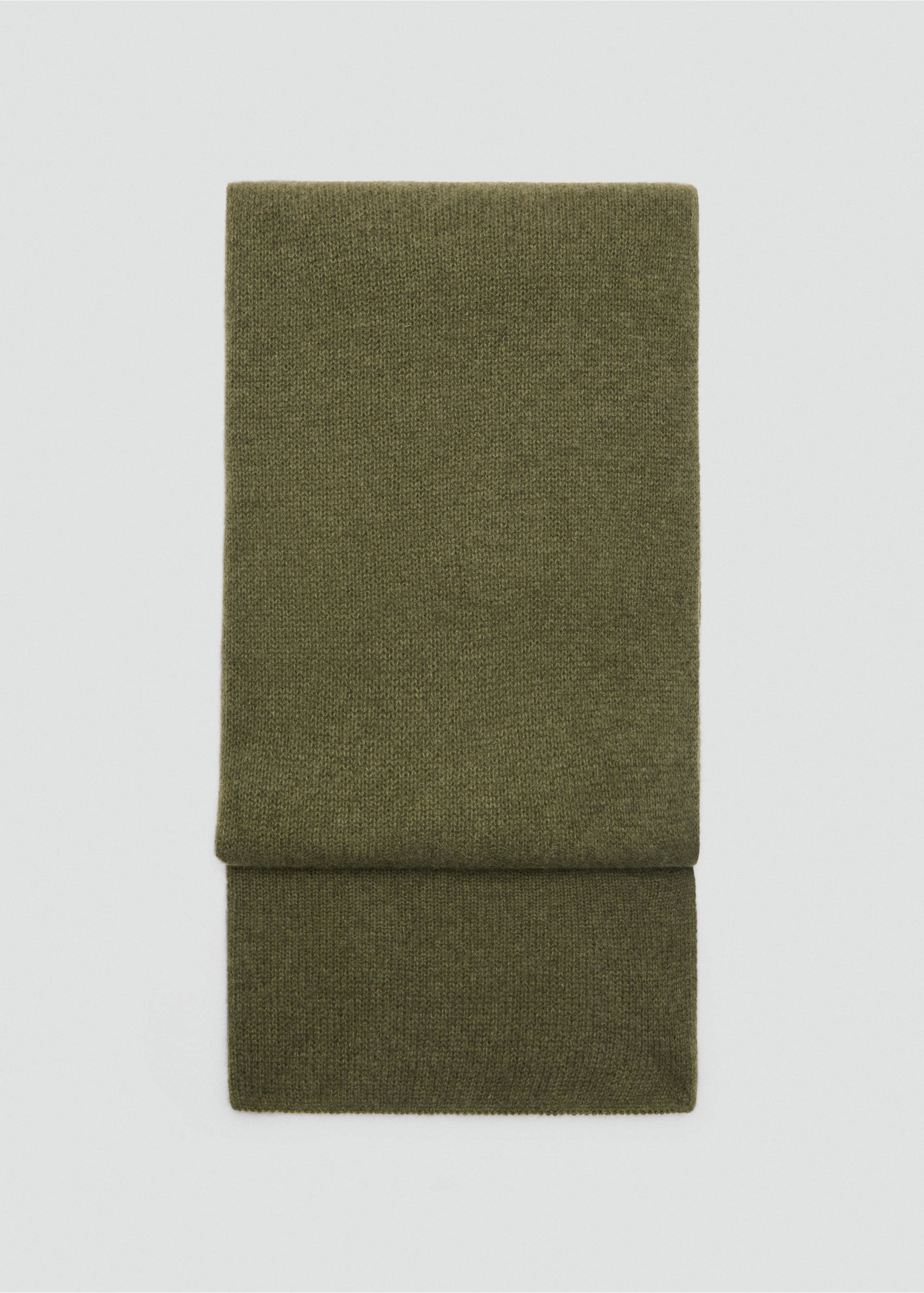 100% cashmere scarf - Article without model, Medium Green. Ref: 17045976-00.