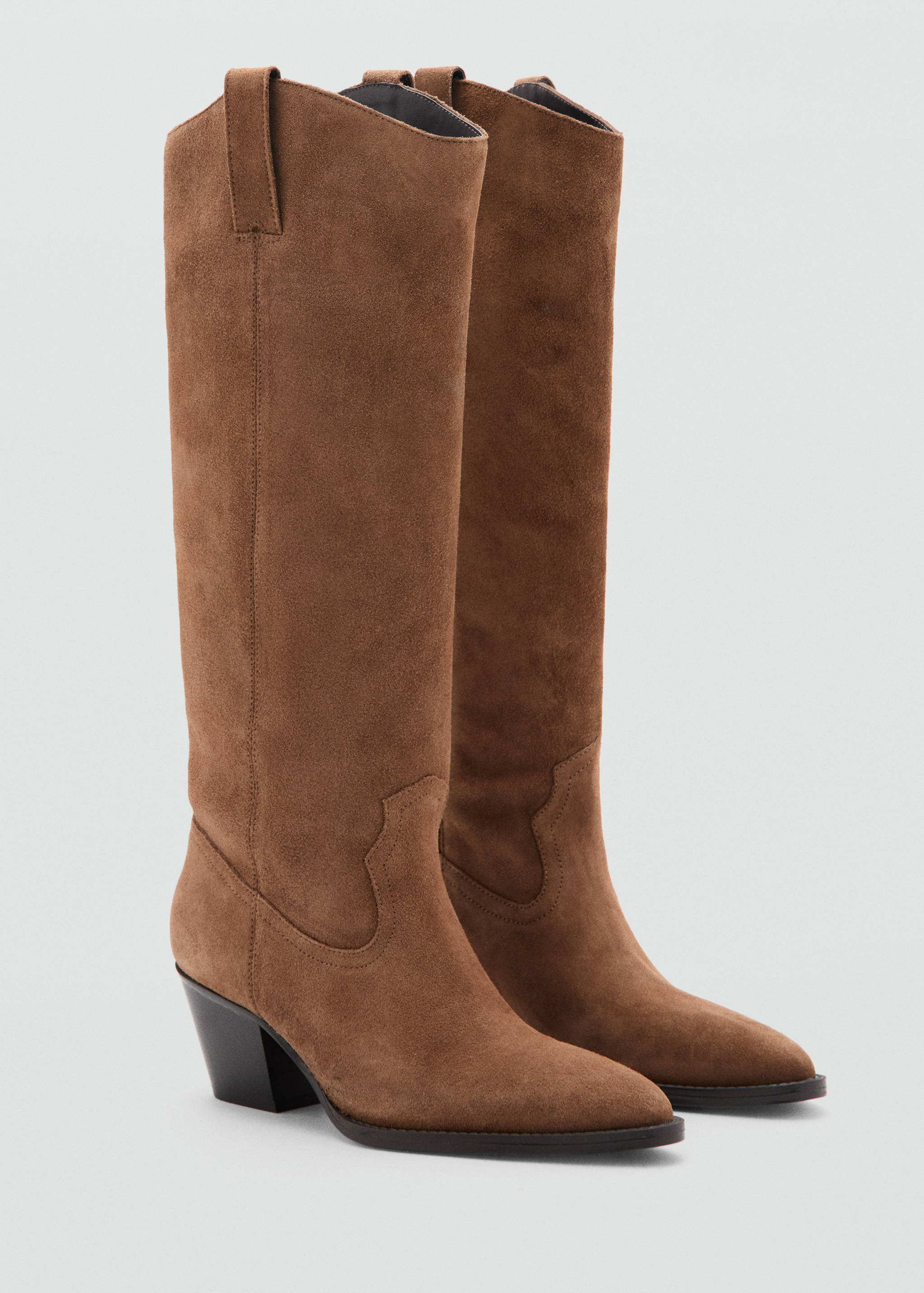 Heeled leather boots - Medium plane