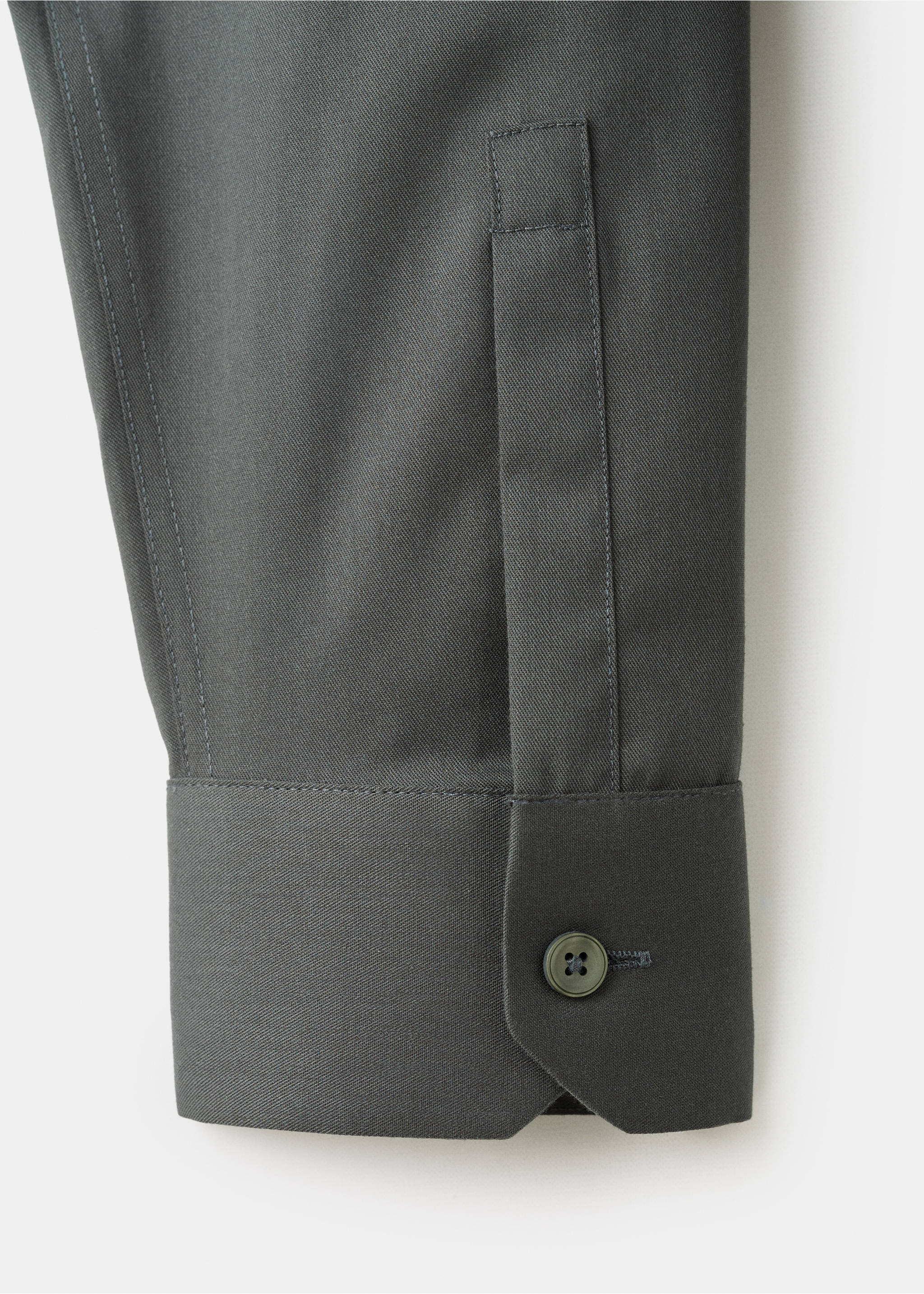 Chemise comfort stretch non-iron - Détail de l'article 0, Kaki. Ref: 17045980-00.