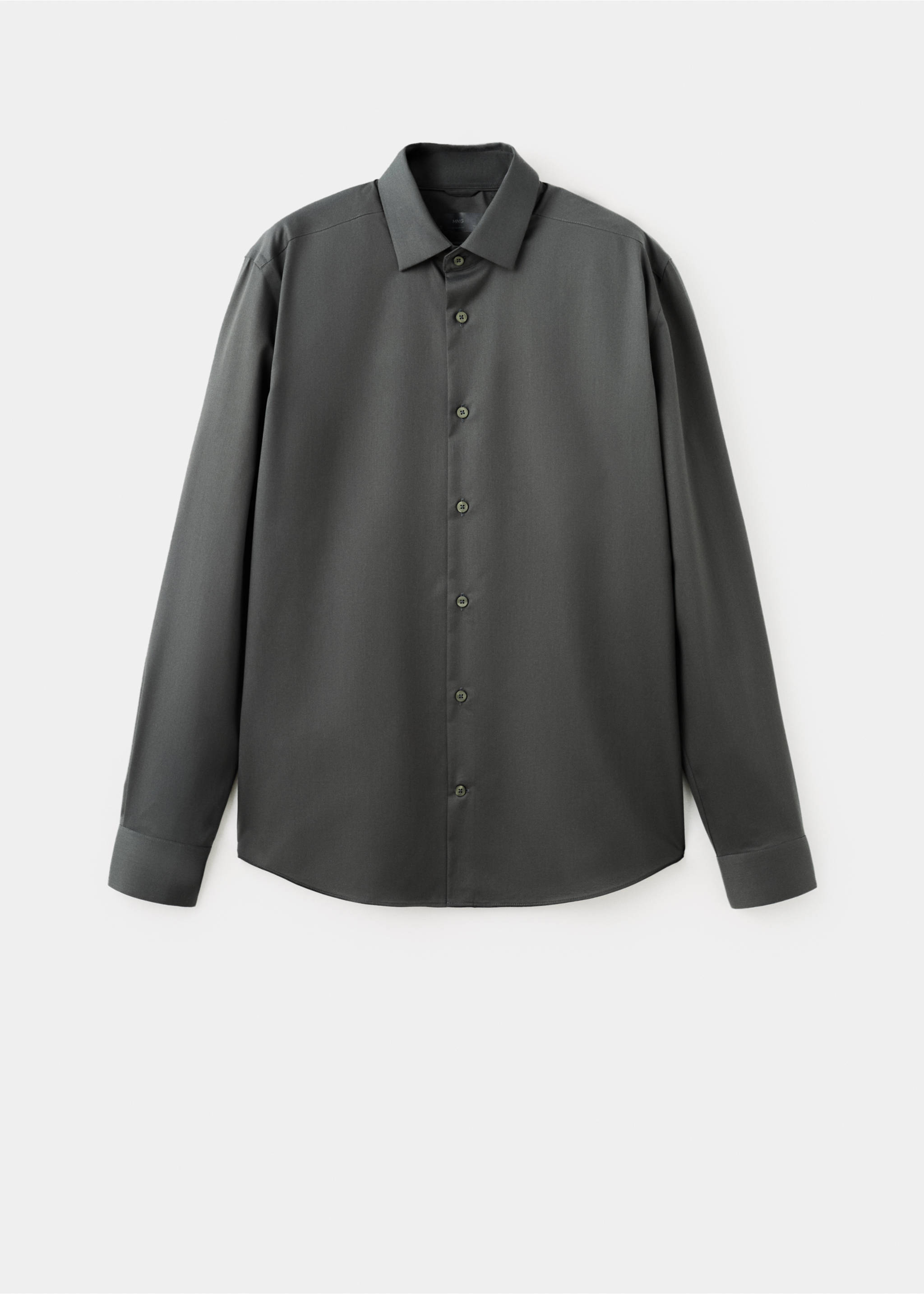 Chemise comfort stretch non-iron - Article sans modèle, Kaki. Ref: 17045980-00.
