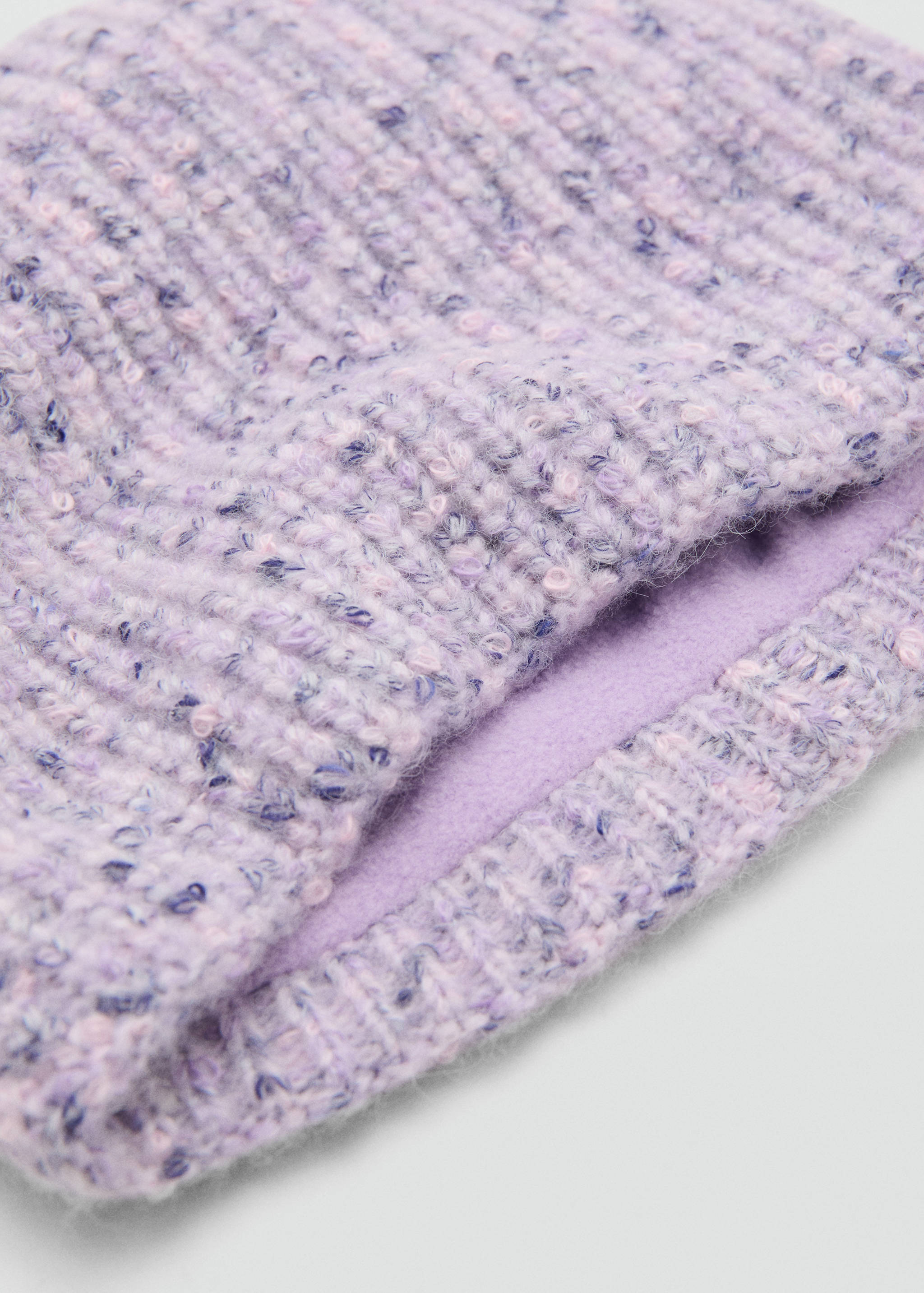 Szalik melanżowa dzianina - Plan średni