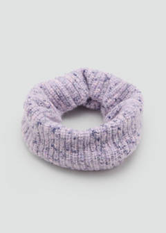 Flecked knit scarf — Lilac 3