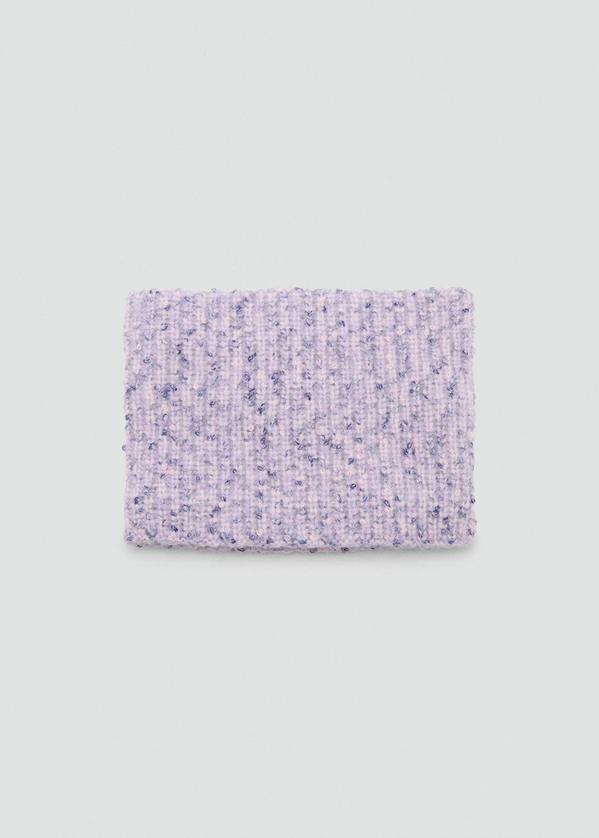 Flecked knit scarf — Lilac